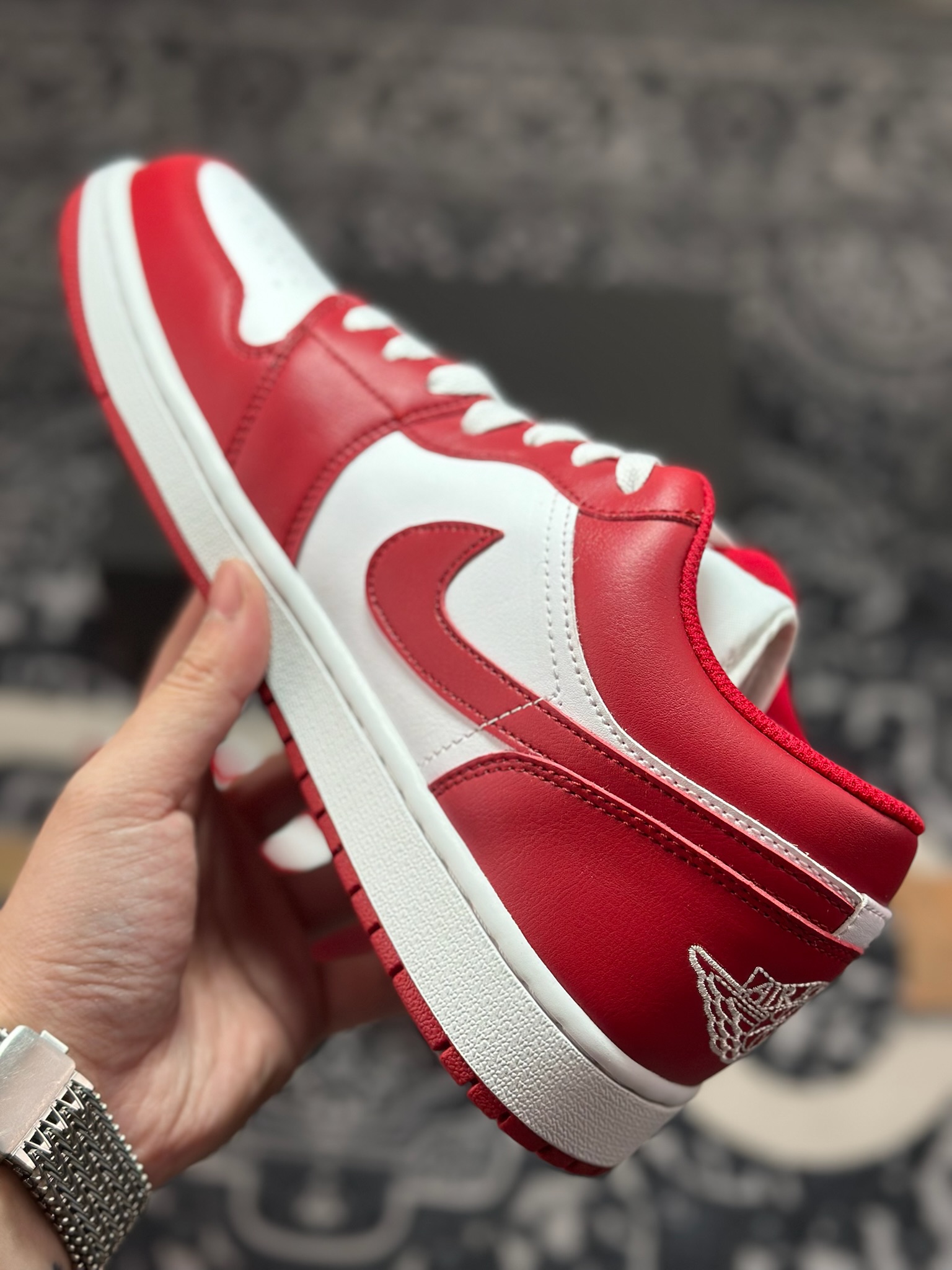 原装级别Air Jordan 1 Retro Low OG 白红 553558-166