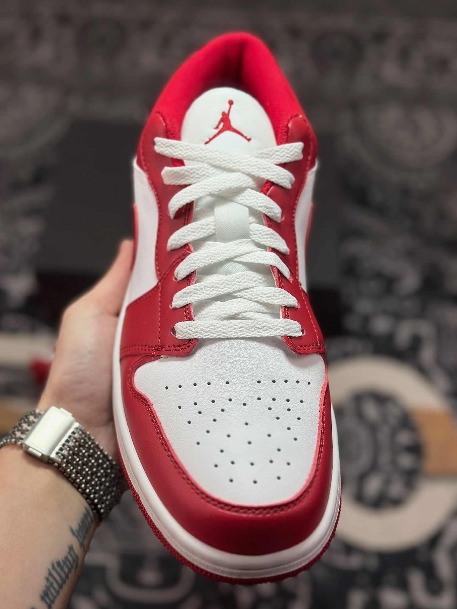 原装级别Air Jordan 1 Retro Low OG 白红 553558-166