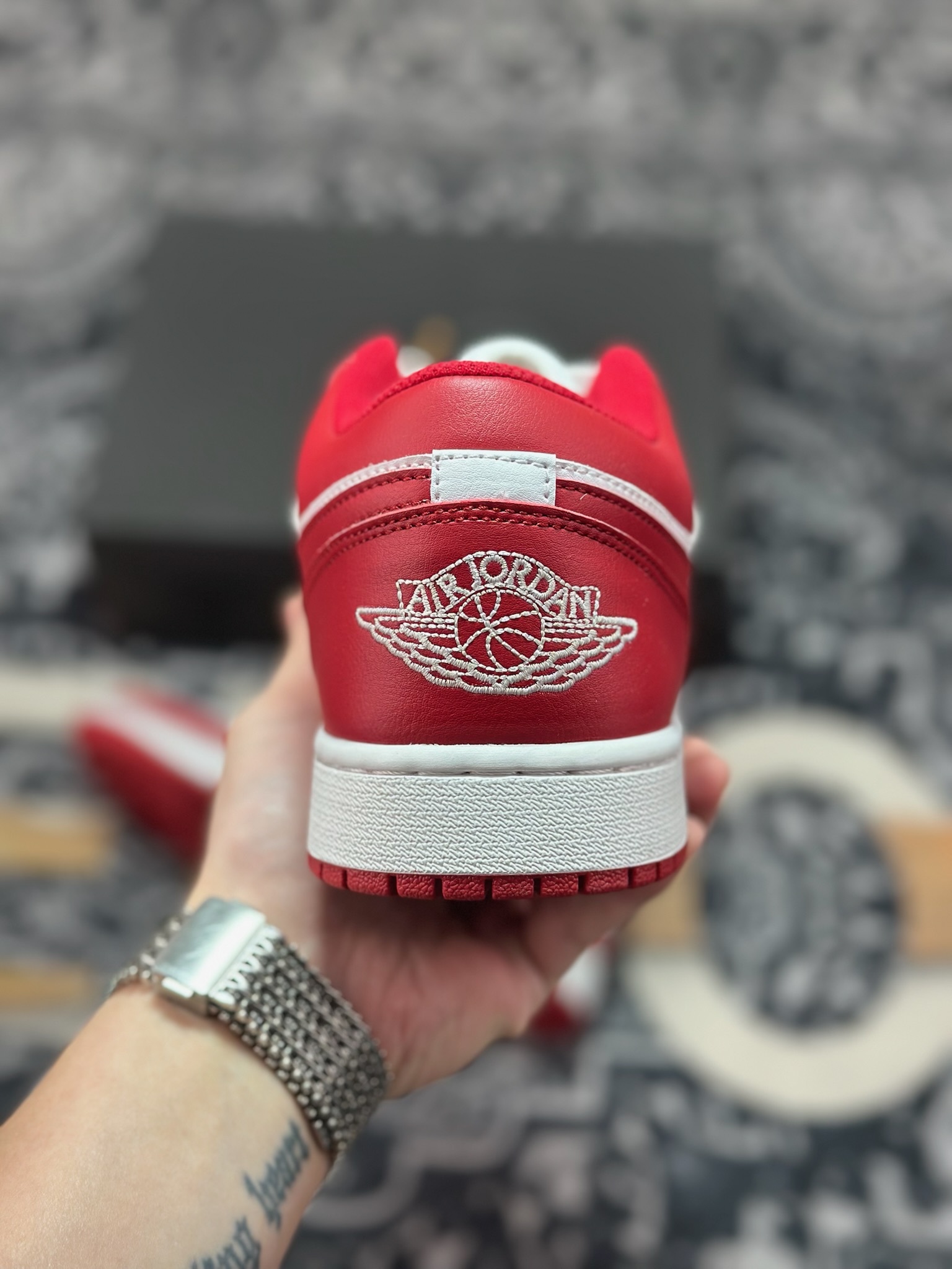 原装级别Air Jordan 1 Retro Low OG 白红 553558-166