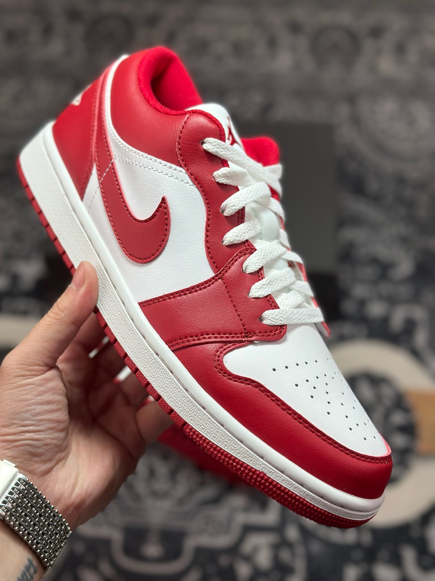 原装级别Air Jordan 1 Retro Low OG 白红 553558-166
