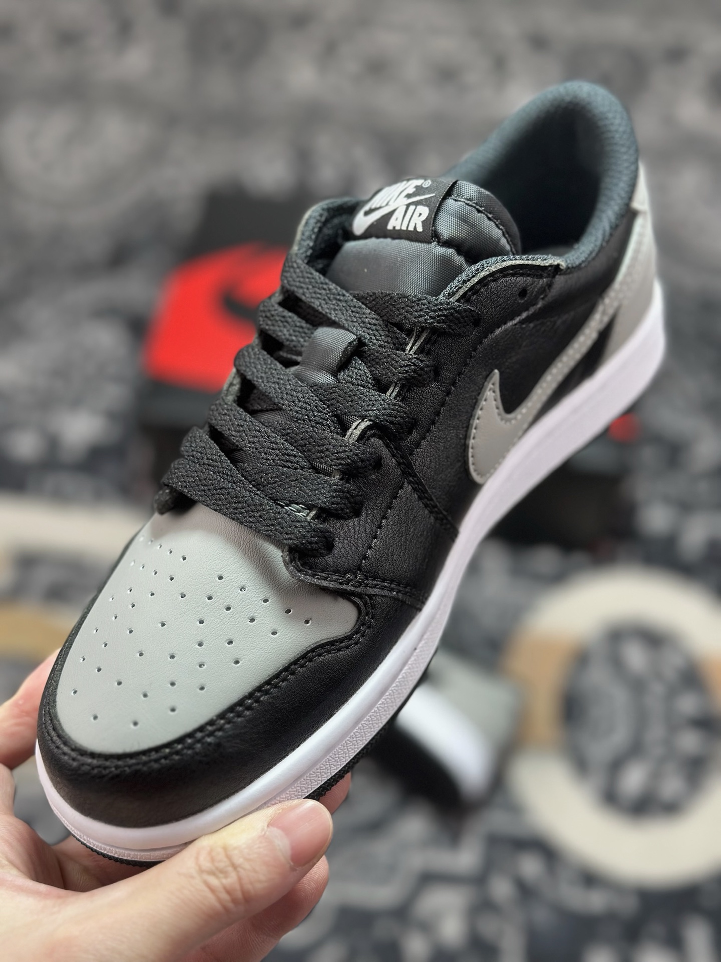 原装级别Air Jordan 1 Retro Low OG 黑灰 cz0790-003