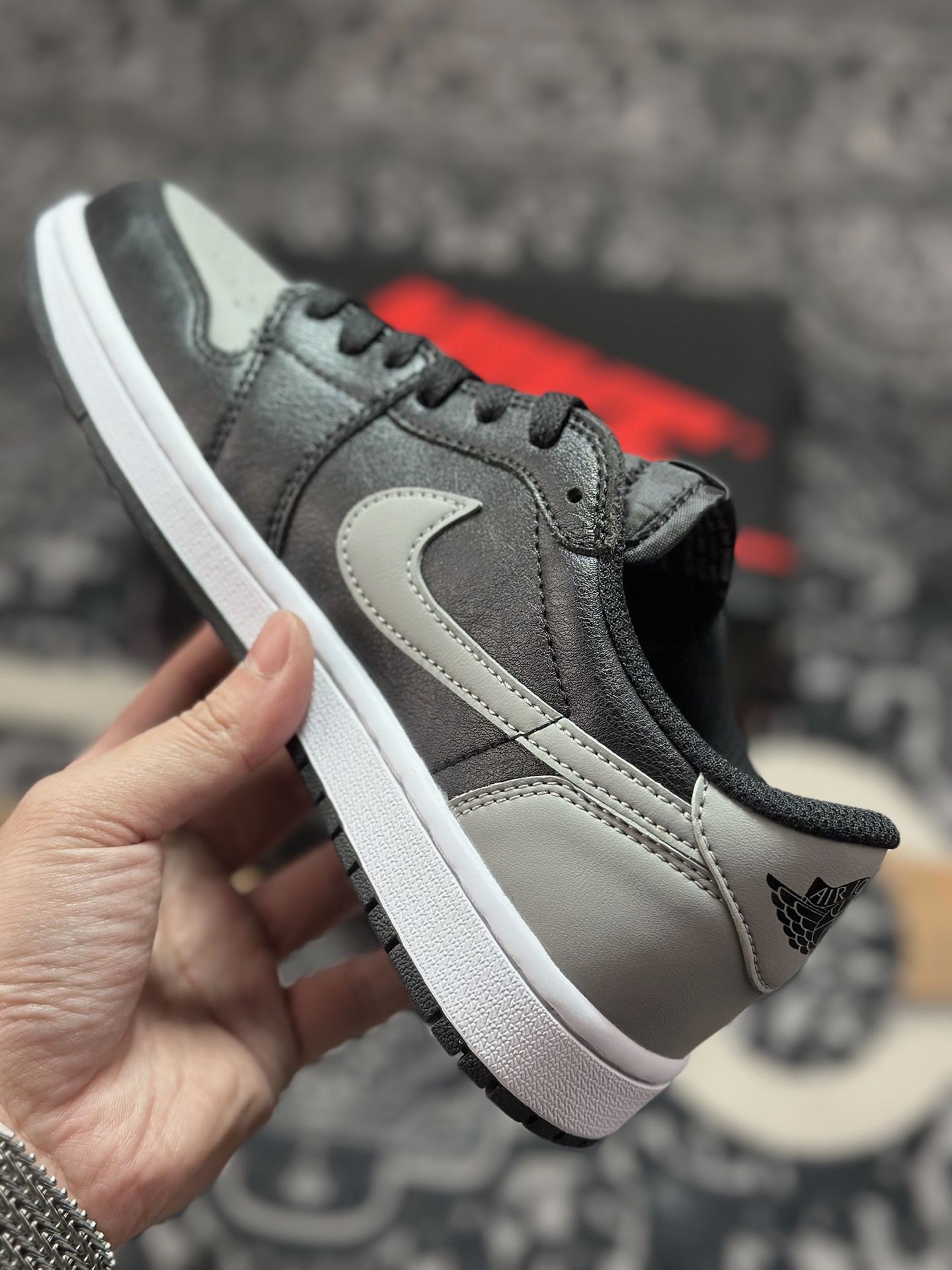 原装级别Air Jordan 1 Retro Low OG 黑灰 cz0790-003
