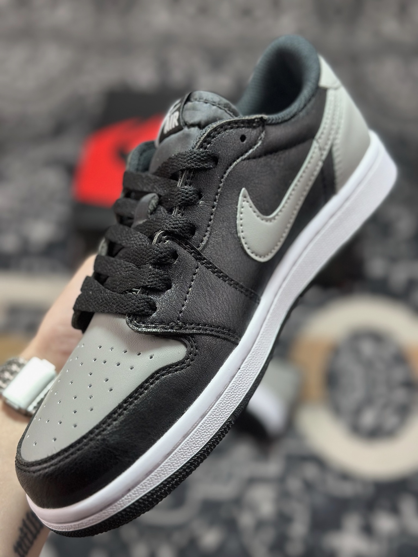 原装级别Air Jordan 1 Retro Low OG 黑灰 cz0790-003