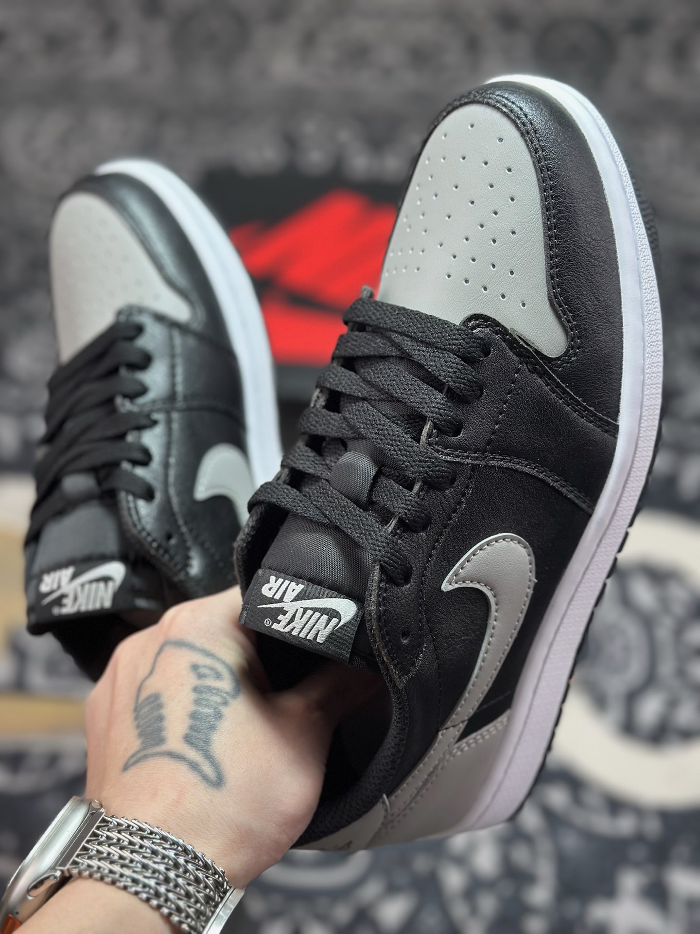 原装级别Air Jordan 1 Retro Low OG 黑灰 cz0790-003