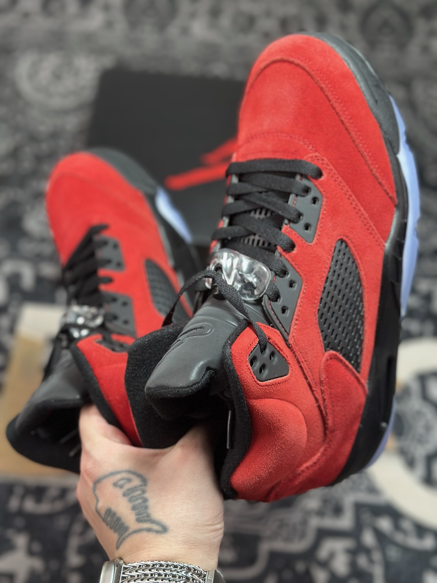 优选 原装级别 Air Jordan AJ5“Raging Bull”黑红公牛 DD0587-600-莆田鞋,莆田鞋货源,高仿鞋,高仿鞋货源,安福档口,莆田高仿鞋,莆田鞋批发,高仿鞋批发,莆田高仿运动鞋,高仿运动鞋,莆田运动鞋 优选 原装级别 Air Jordan AJ5“Raging Bull”黑红公牛 DD0587-600
