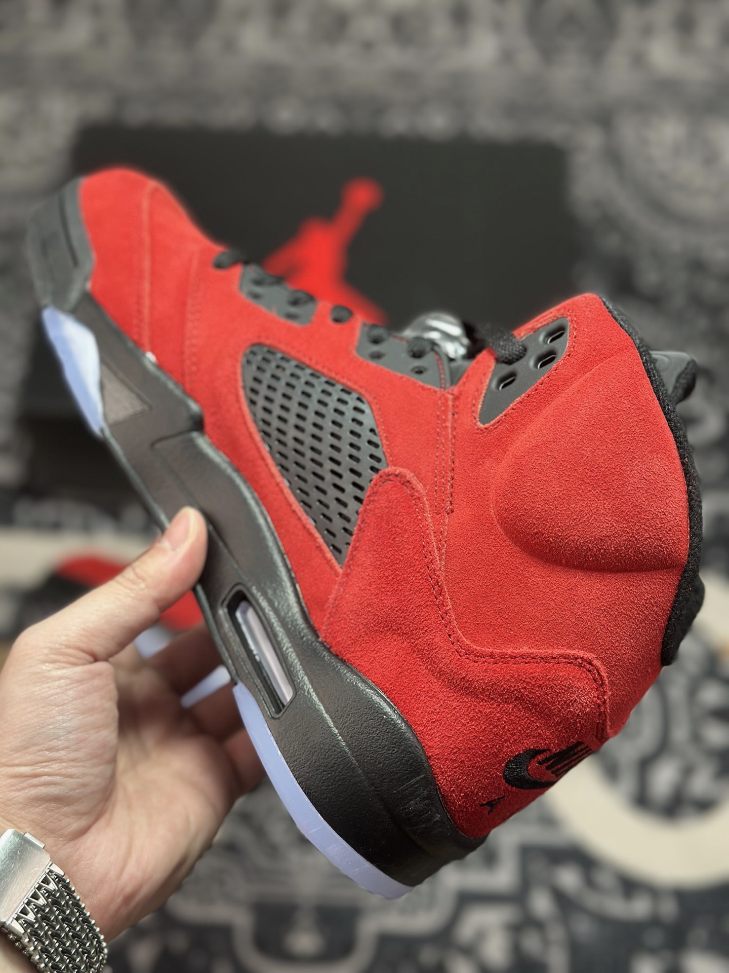 优选 原装级别 Air Jordan AJ5“Raging Bull”黑红公牛 DD0587-600-莆田鞋,莆田鞋货源,高仿鞋,高仿鞋货源,安福档口,莆田高仿鞋,莆田鞋批发,高仿鞋批发,莆田高仿运动鞋,高仿运动鞋,莆田运动鞋 优选 原装级别 Air Jordan AJ5“Raging Bull”黑红公牛 DD0587-600