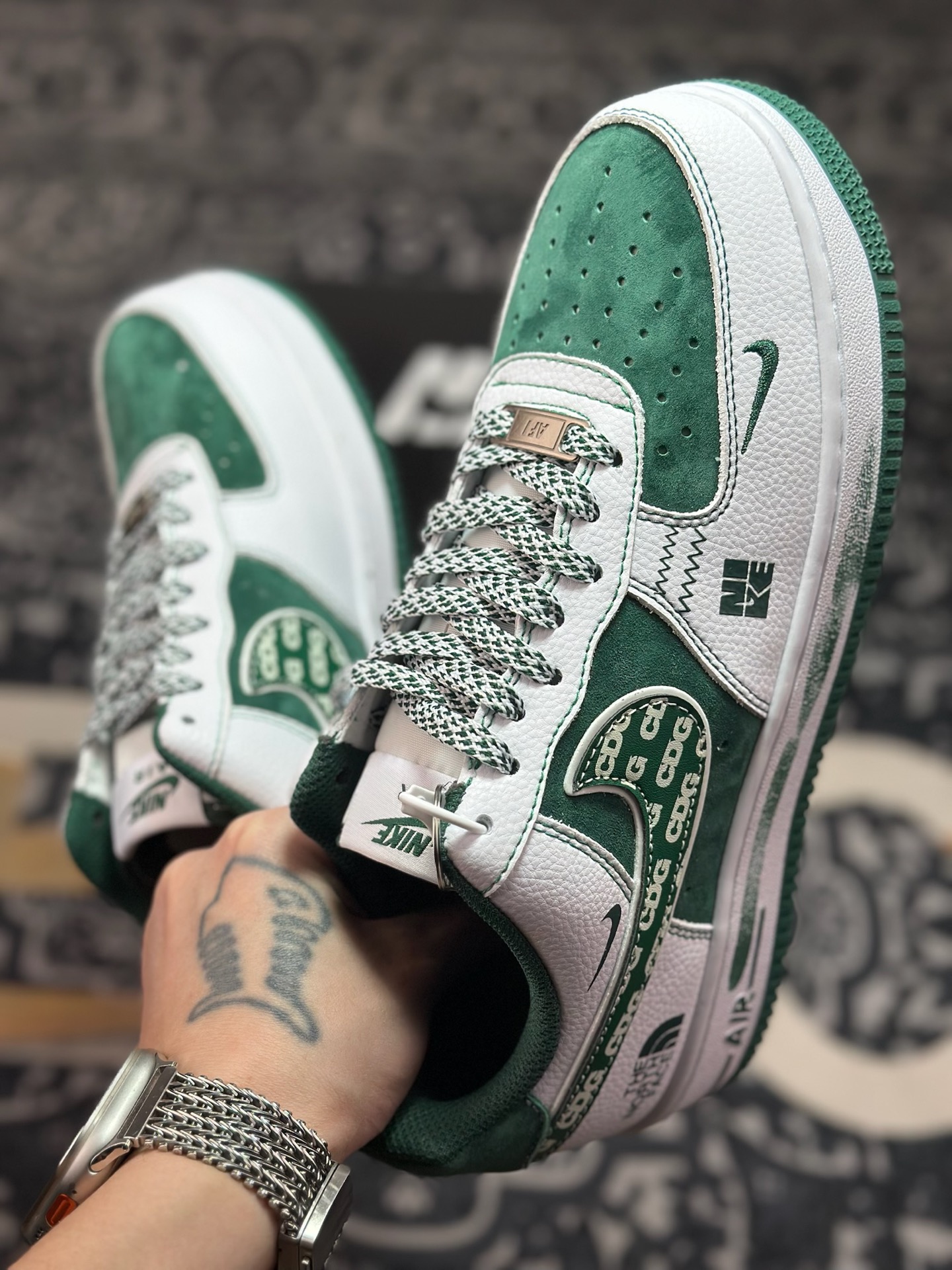 原装级别 Nike Air Force 1'07 “THE NORTH FACE” 白绿 SU2305-561