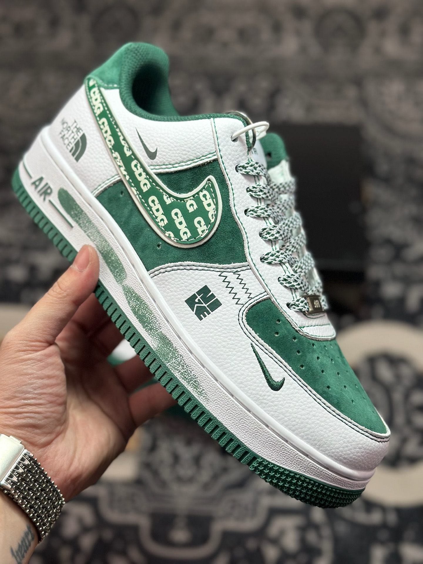 原装级别 Nike Air Force 1'07 “THE NORTH FACE” 白绿 SU2305-561