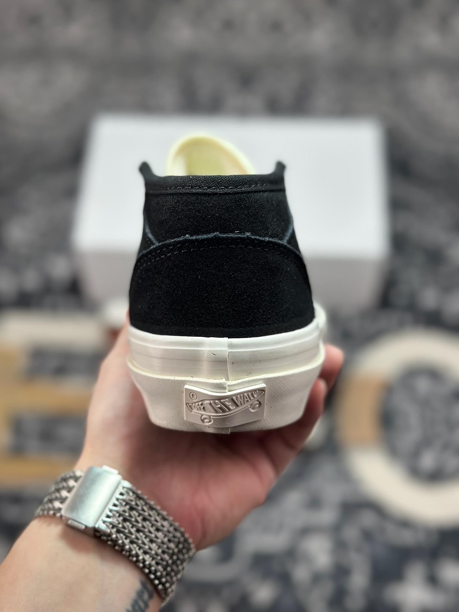 真标 JJJJound x OTW by Vans Half Cab 最新联名 美式复古休闲滑板鞋 VN000S86BLA