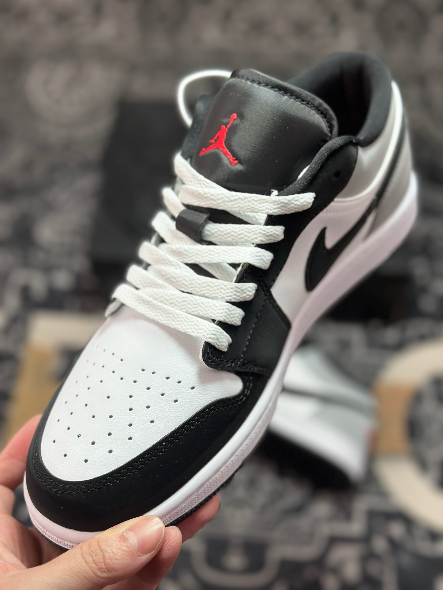 原装级别Air Jordan 1 Retro Low OG 白黑灰 HF3148-106