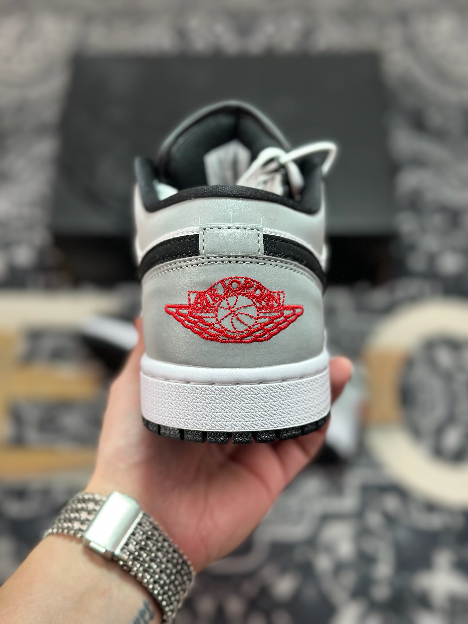 原装级别Air Jordan 1 Retro Low OG 白黑灰 HF3148-106
