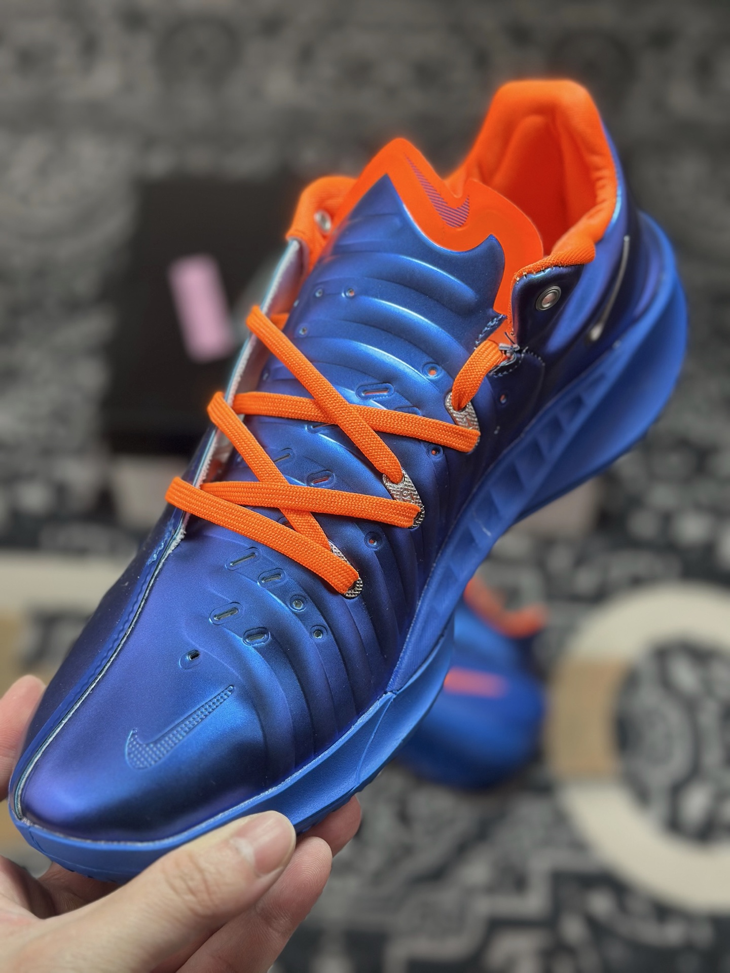 B2260 原装级别 专攻篮球实战系列版本 GT4代支线白宝蓝桔配色 IQ2606-200