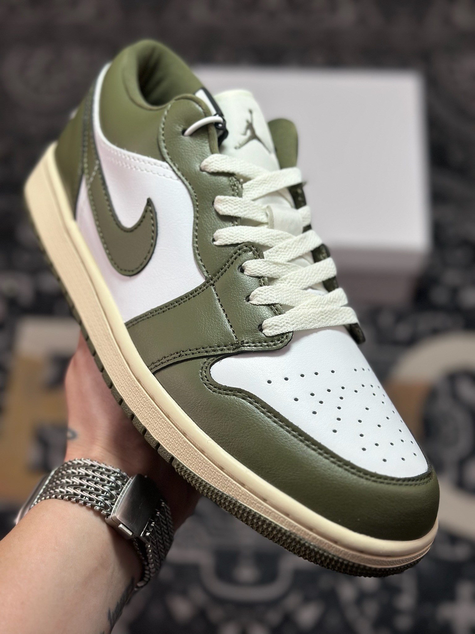 A8220 原装级别Air Jordan 1 Retro Low OG 白绿 HQ3009-003
