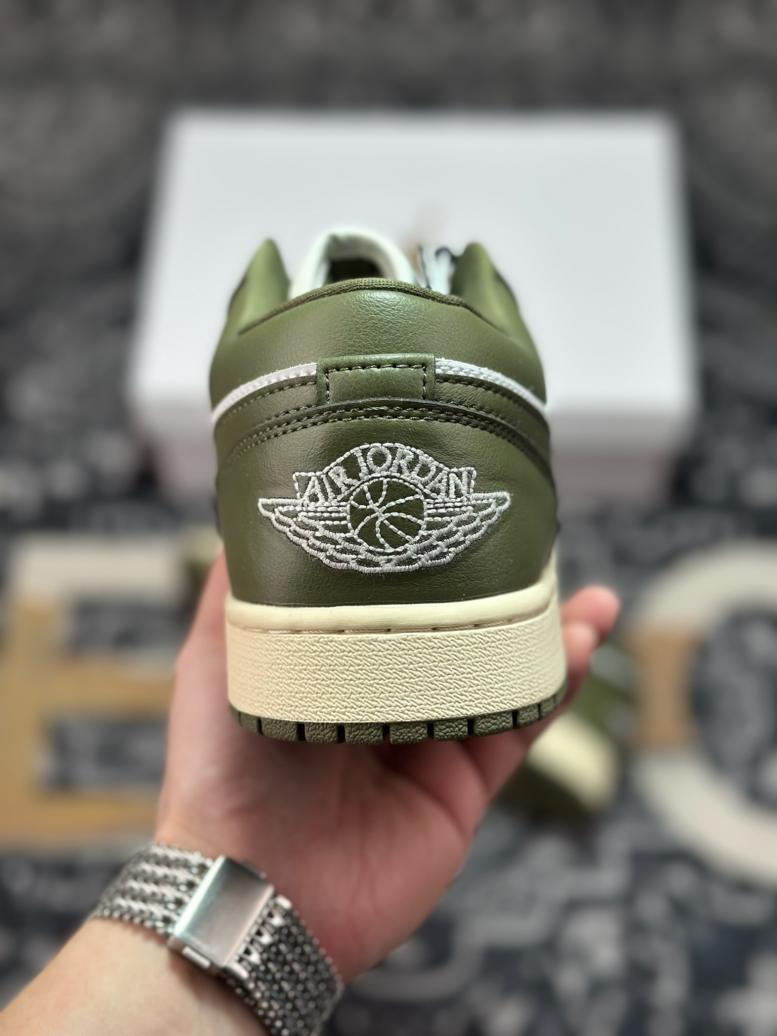 A8220 原装级别Air Jordan 1 Retro Low OG 白绿 HQ3009-003