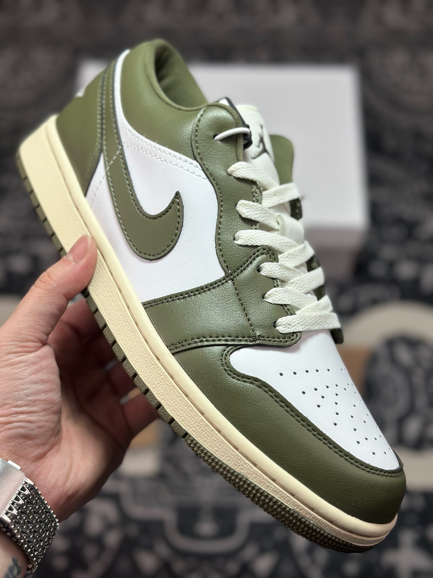 A8220 原装级别Air Jordan 1 Retro Low OG 白绿 HQ3009-003