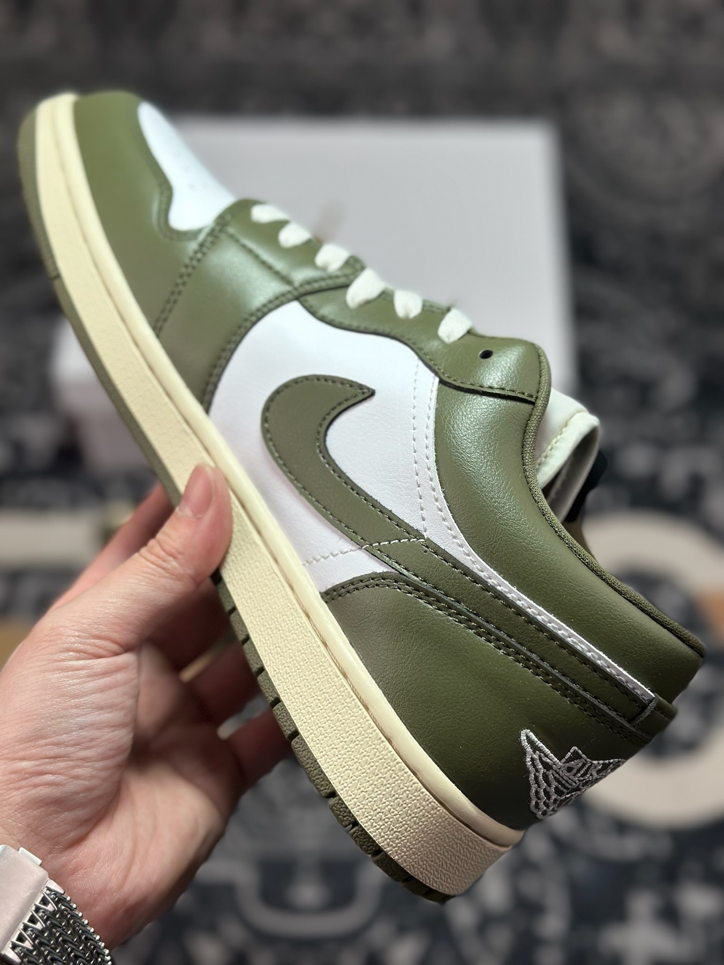 A8220 原装级别Air Jordan 1 Retro Low OG 白绿 HQ3009-003