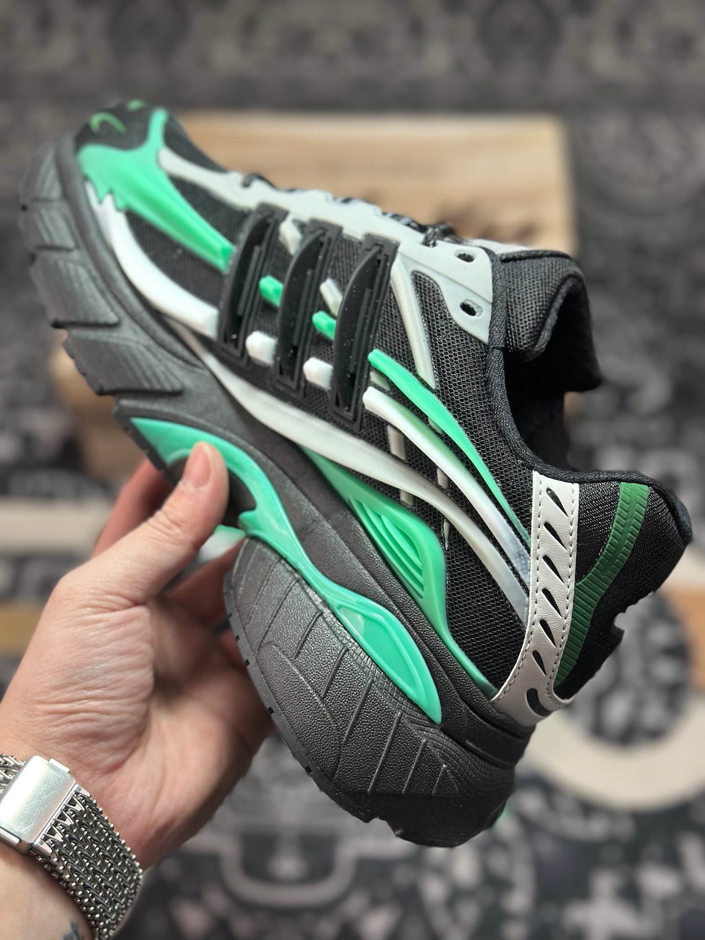 B5280 原装级别 外贸爆款 Pharrell x AD Adistar Jellyfish 联名款低帮复古风老爹鞋 JP9276