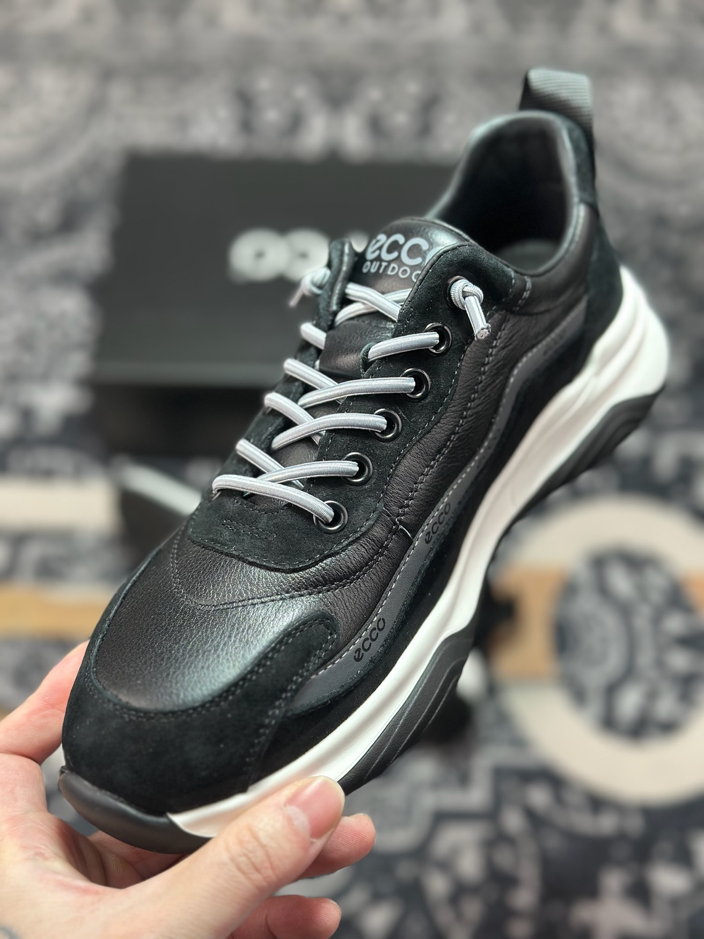 B6300 原装级别 ECCO爱步男鞋 百搭休闲老爹鞋 柔酷8号系列运动鞋