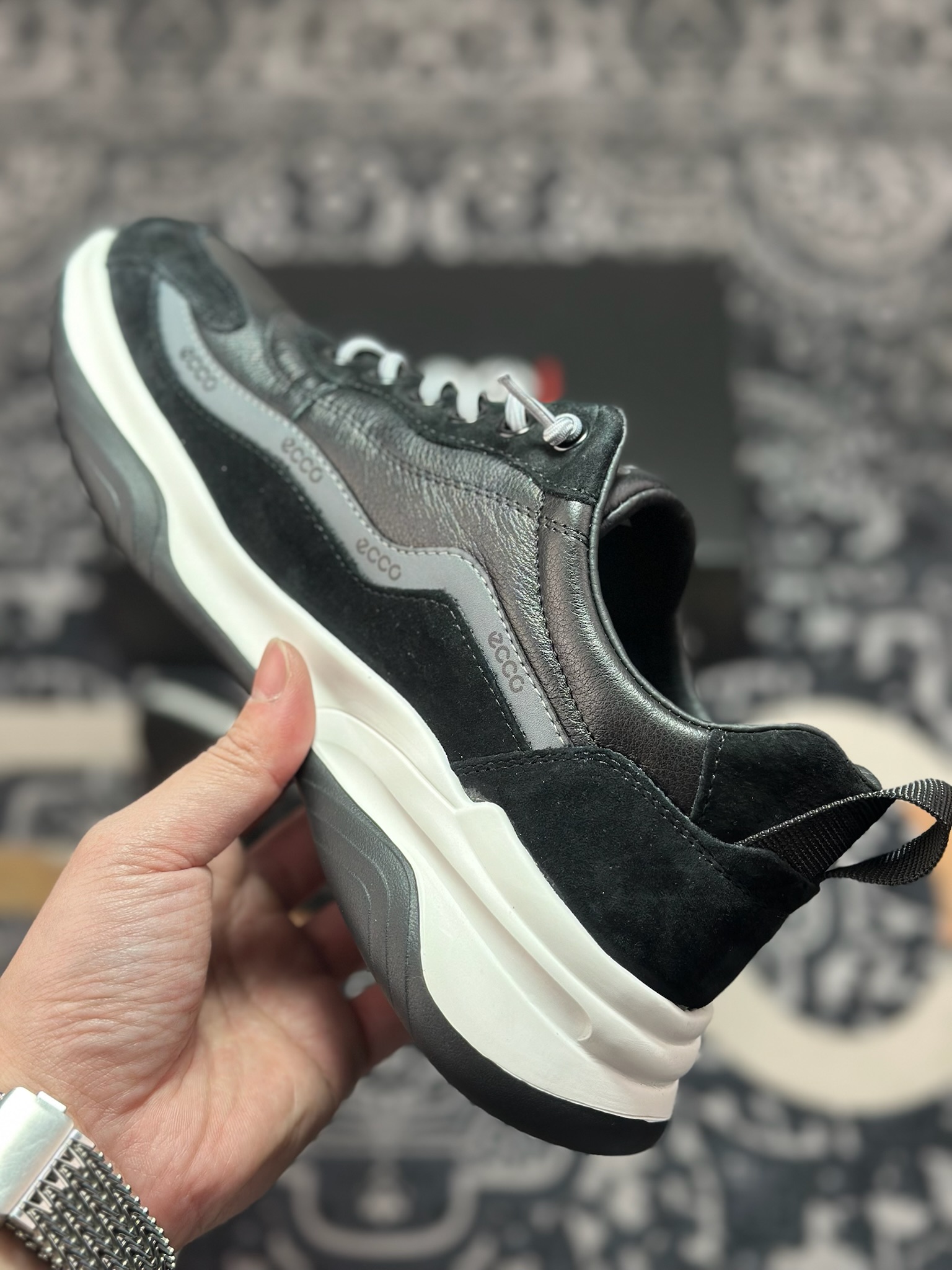 B6300 原装级别 ECCO爱步男鞋 百搭休闲老爹鞋 柔酷8号系列运动鞋