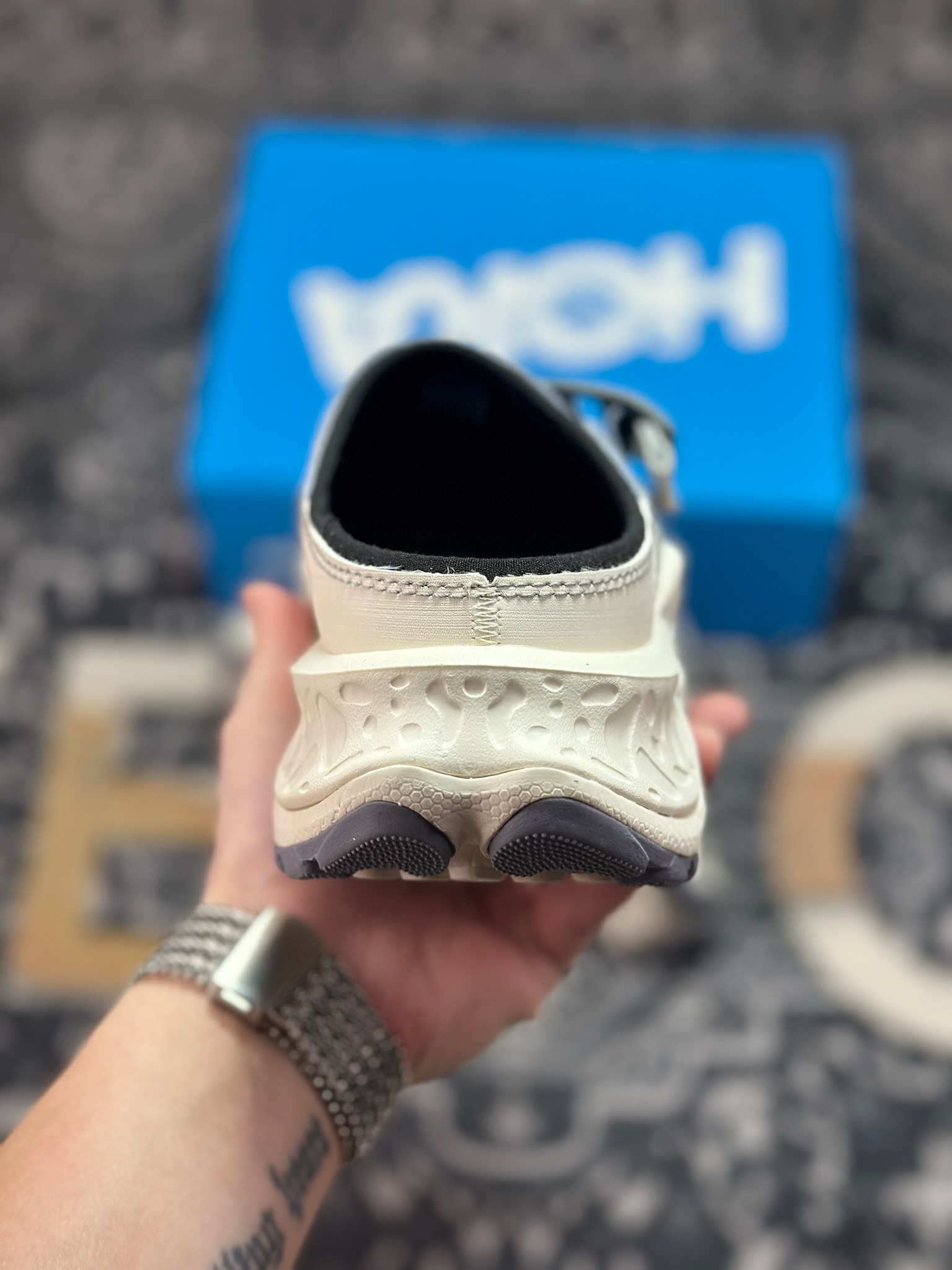 B1240 原装级别 Hoka U Ora Primo Ext 魔术扣防滑耐磨低帮生活休闲鞋 1168973-GKSL