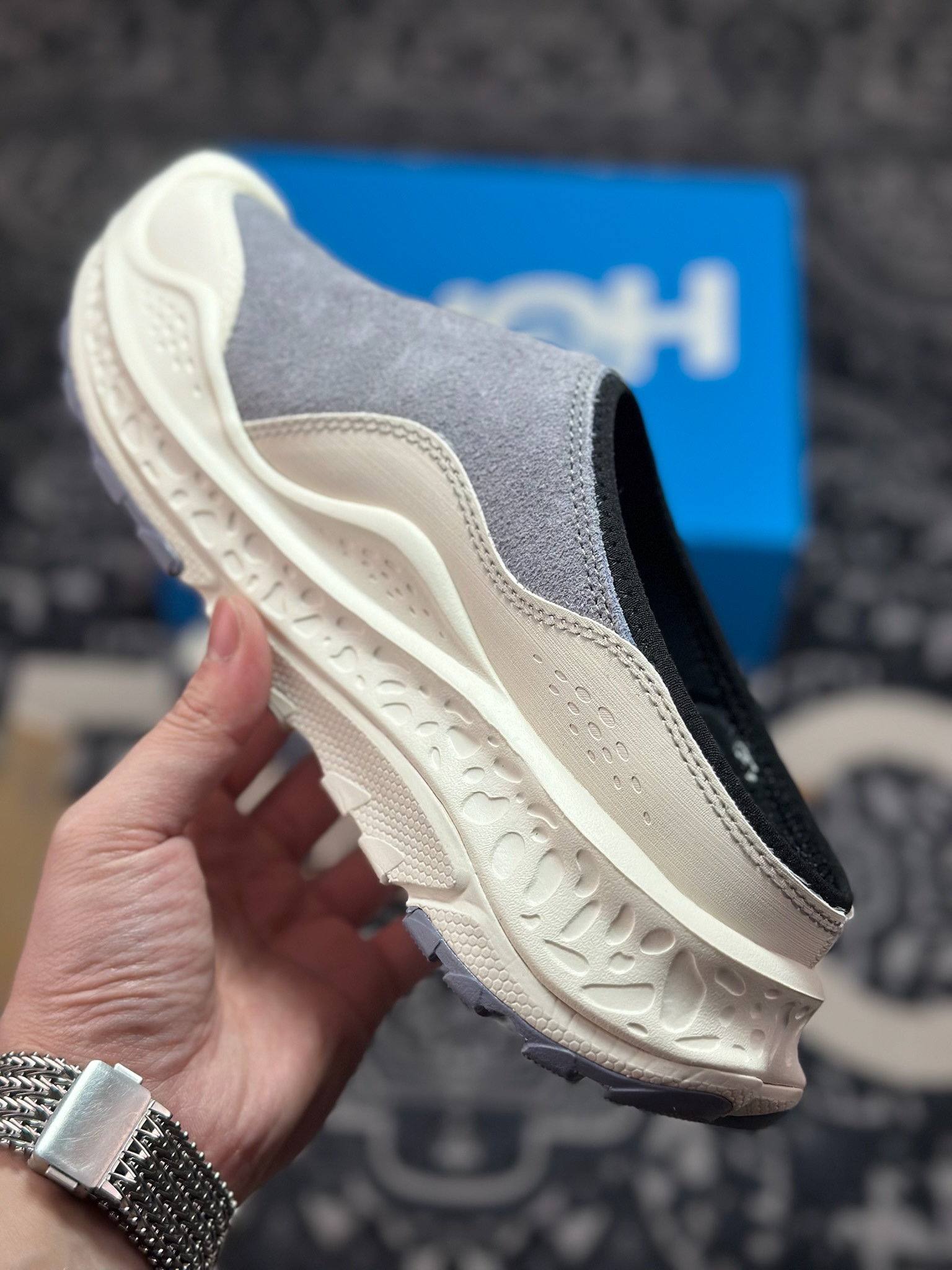 B1240 原装级别 Hoka U Ora Primo Ext 魔术扣防滑耐磨低帮生活休闲鞋 1168973-GKSL