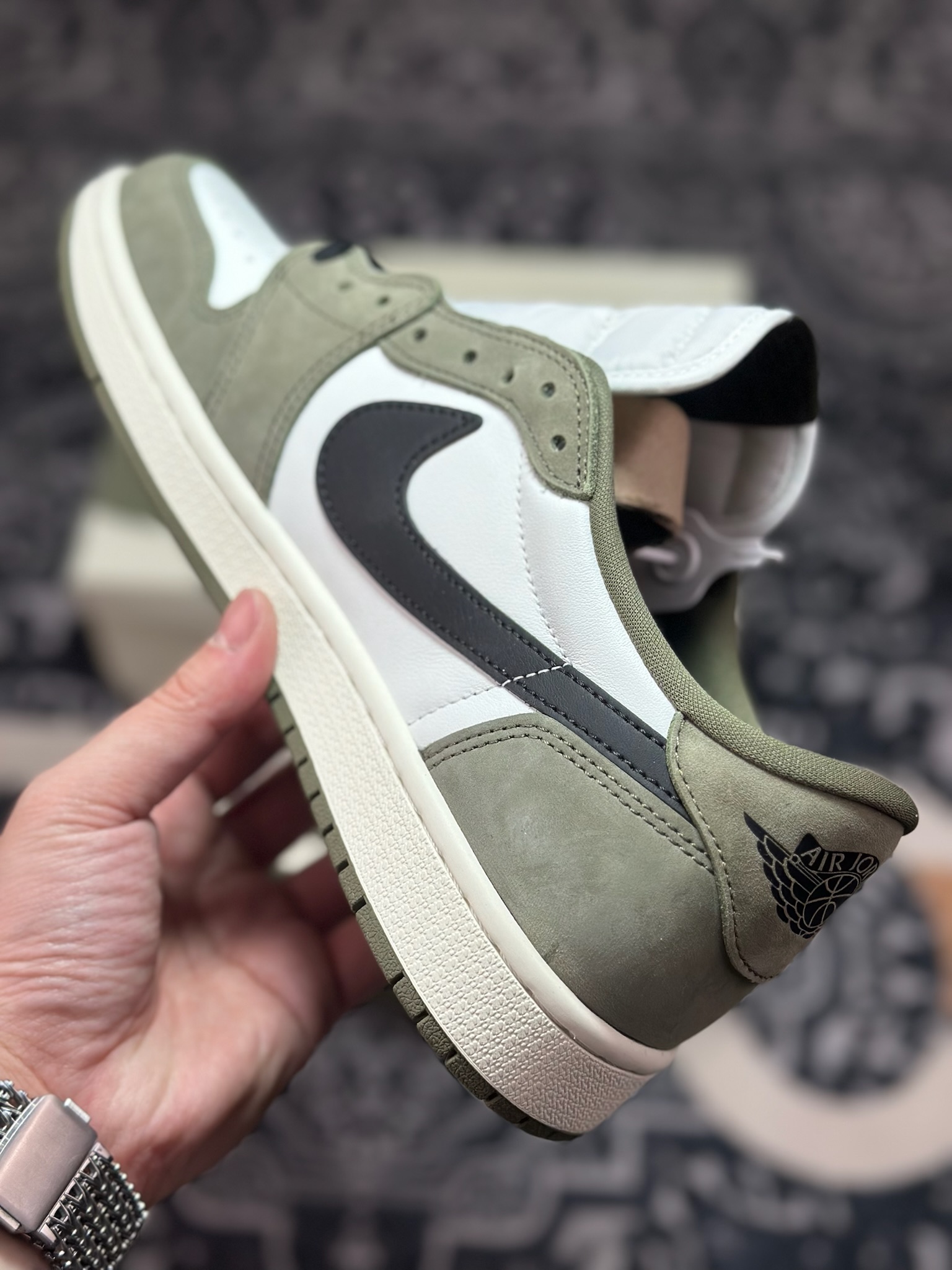 B0240 原装级别 Fragment x TS x Air Jordan 1 Low 三方联名低帮板鞋 HQ6998-200