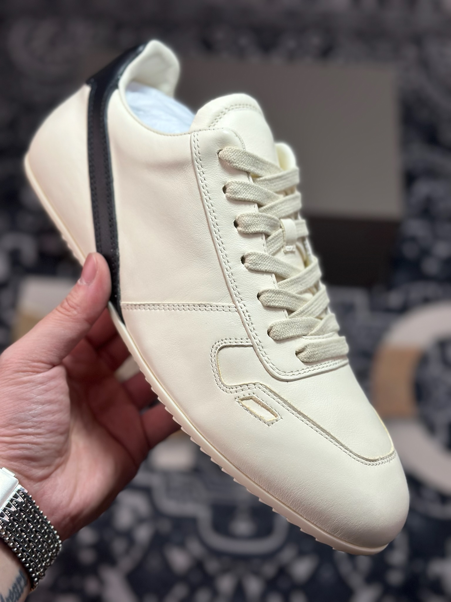 D1470 优选 原装级别 RICK OWENS/RO Minimal Sneak 瑞克欧文斯小牛绒面革 圆头系带低帮生活休闲鞋