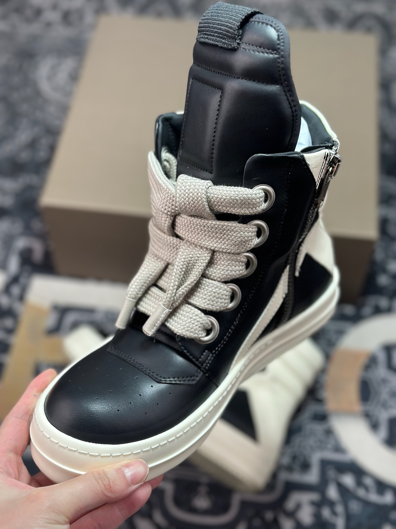 优选 原装级别 Rick Owens 瑞克 欧文斯 高帮休闲鞋