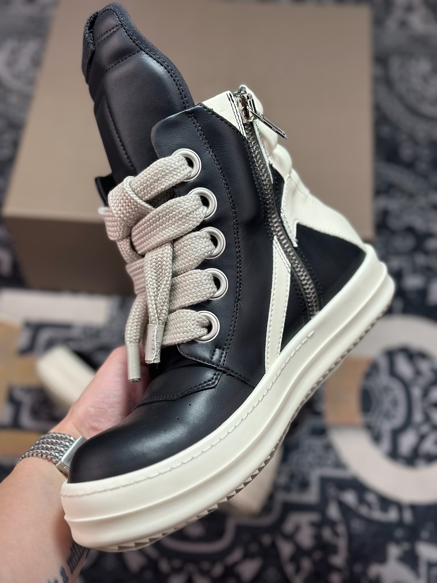 优选 原装级别 Rick Owens 瑞克 欧文斯 高帮休闲鞋