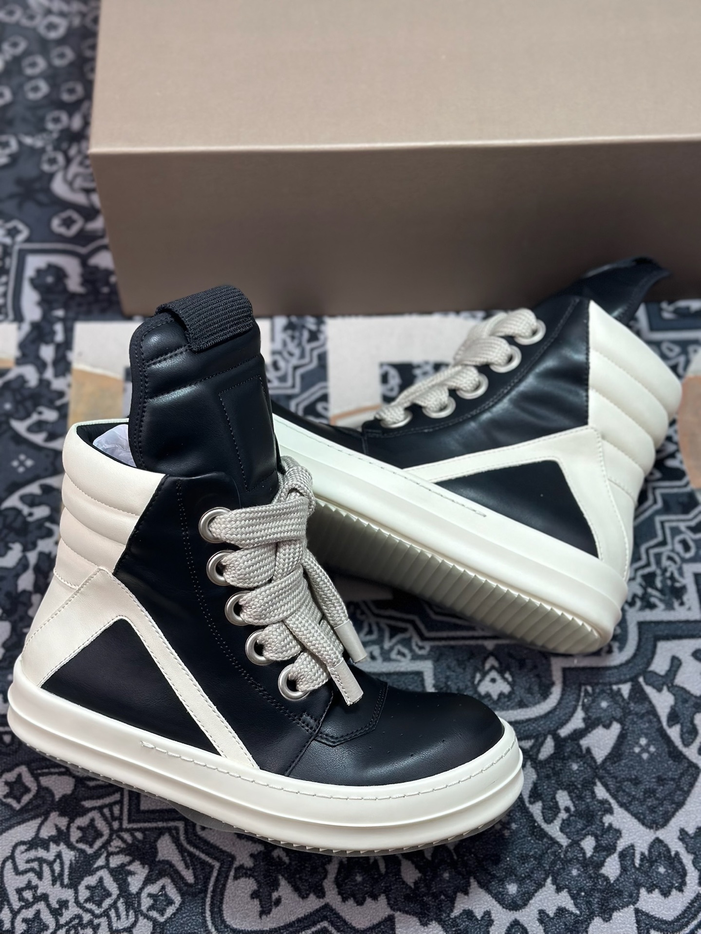 优选 原装级别 Rick Owens 瑞克 欧文斯 高帮休闲鞋