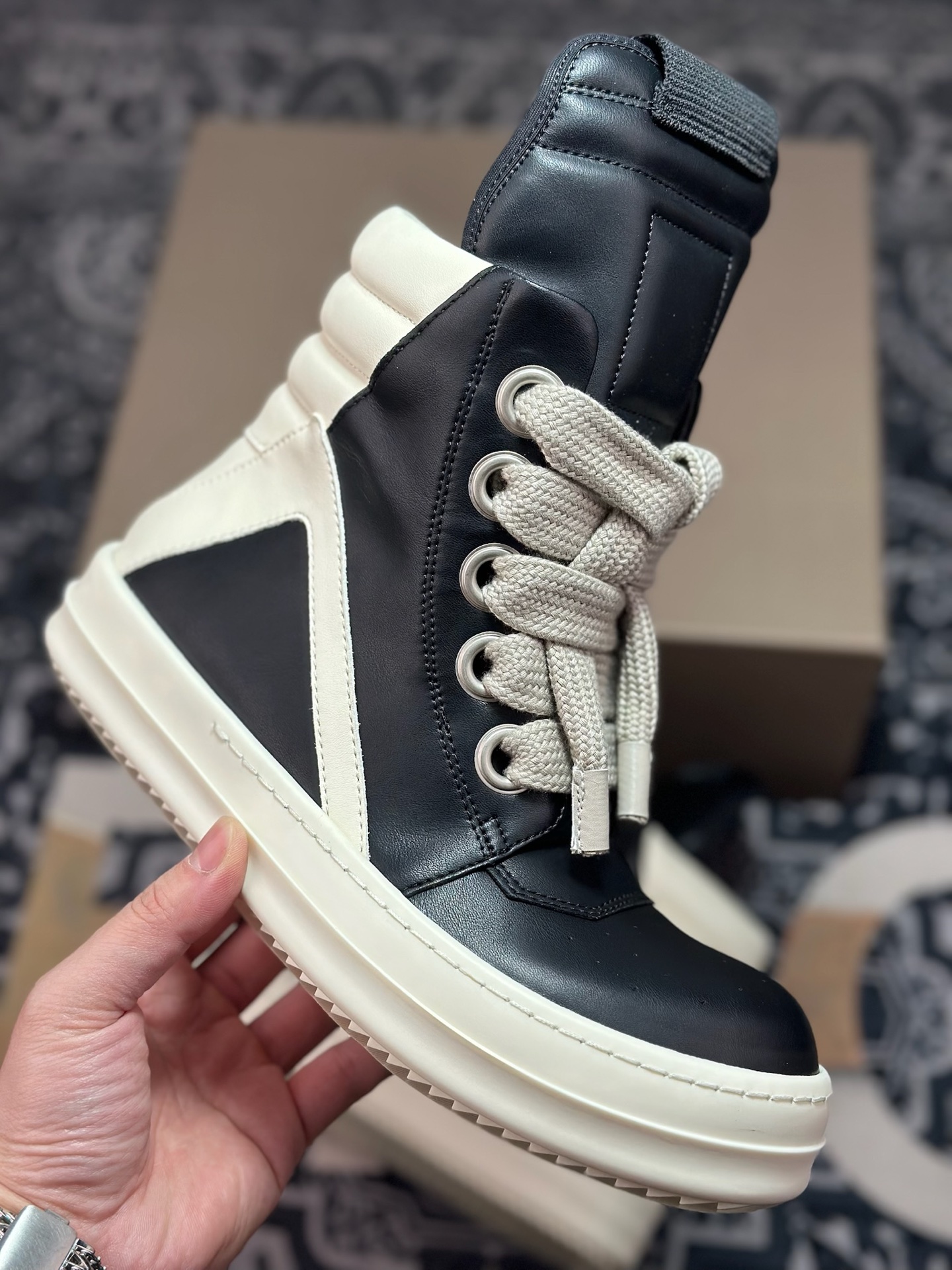 优选 原装级别 Rick Owens 瑞克 欧文斯 高帮休闲鞋