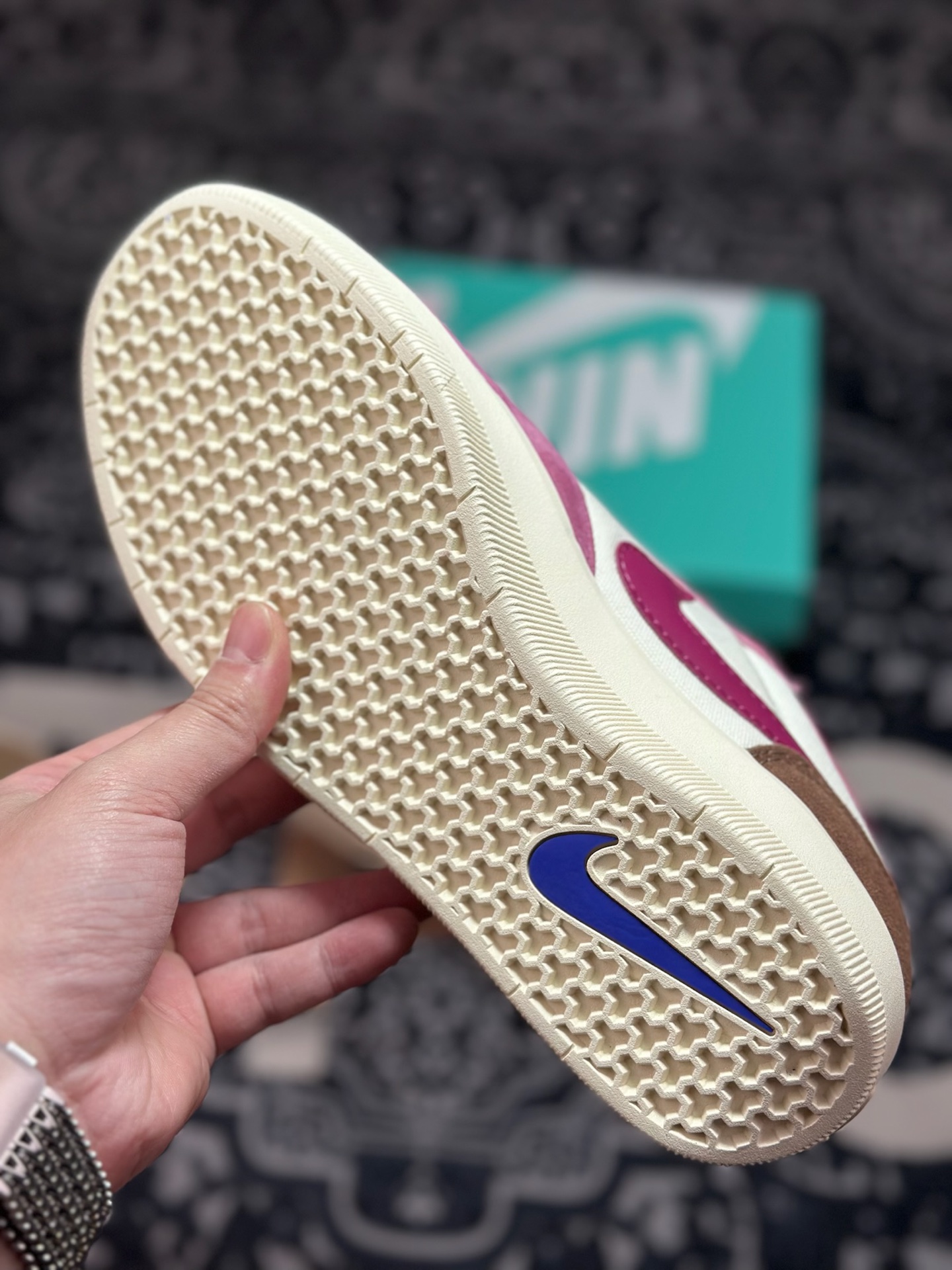 原厂级别 NK SB Force 58 粉色 复古胶底低帮街头运动滑板鞋 DV5477-104