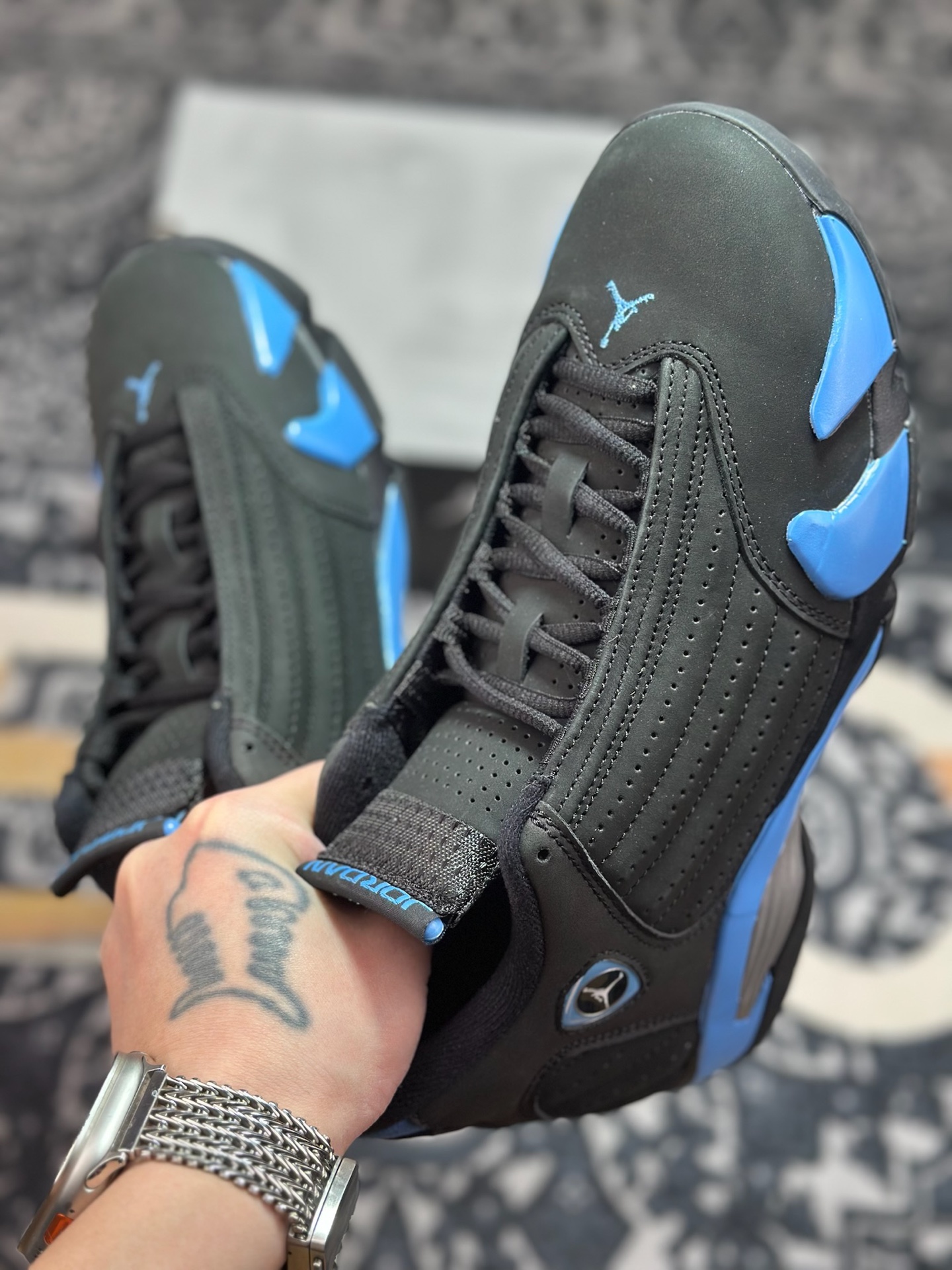 优选 原装级别 Air Jordan 14 “University Blue”大学蓝 487471-002
