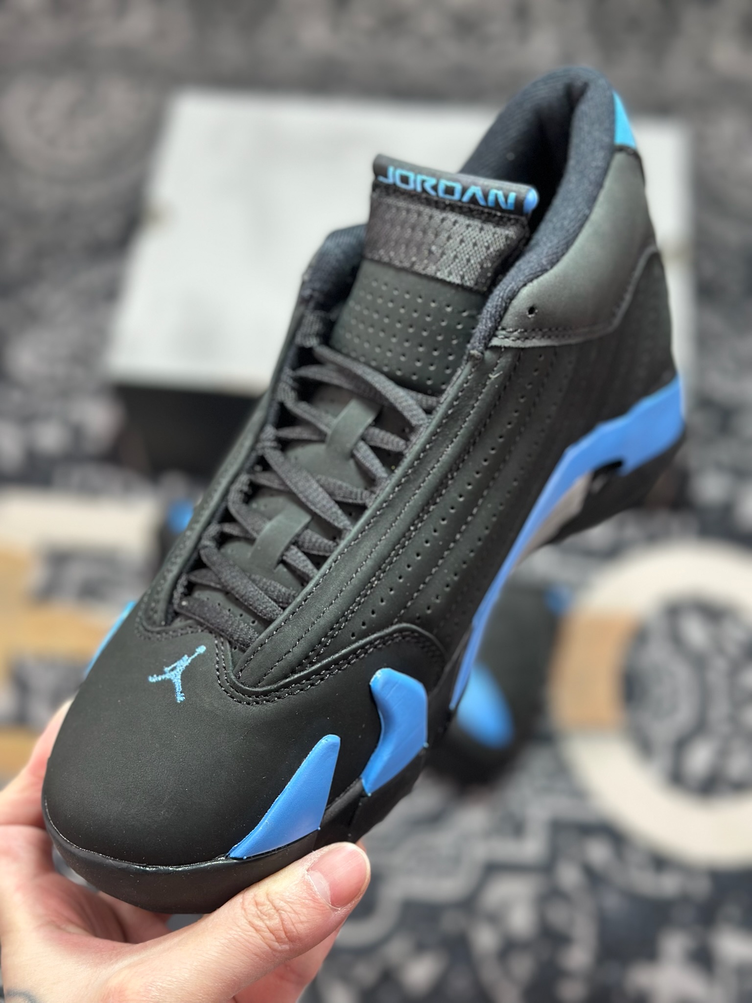 优选 原装级别 Air Jordan 14 “University Blue”大学蓝 487471-002