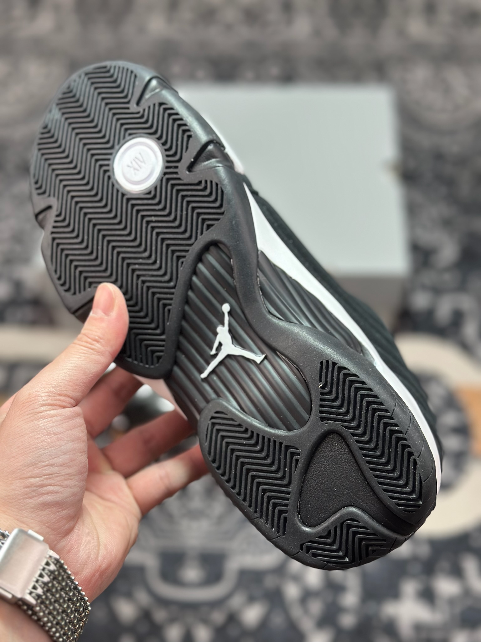 优选 原装级别 Air Jordan AJ14 黑白 487471-016 优选 原装级别 Air Jordan AJ14 黑白 487471-016