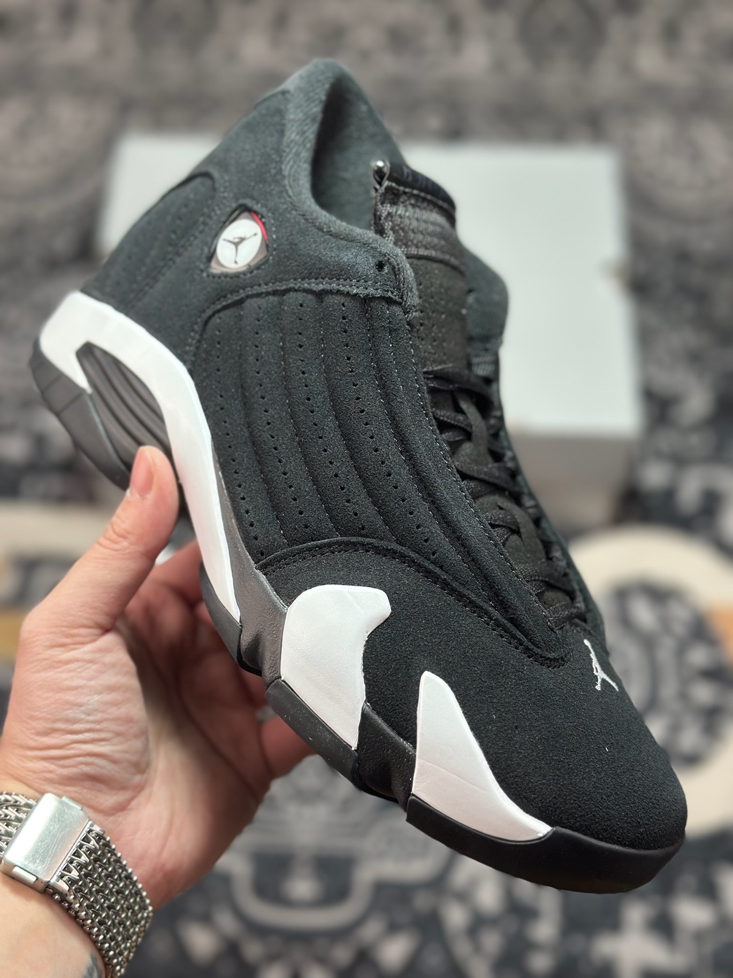 优选 原装级别 Air Jordan AJ14 黑白 487471-016 优选 原装级别 Air Jordan AJ14 黑白 487471-016