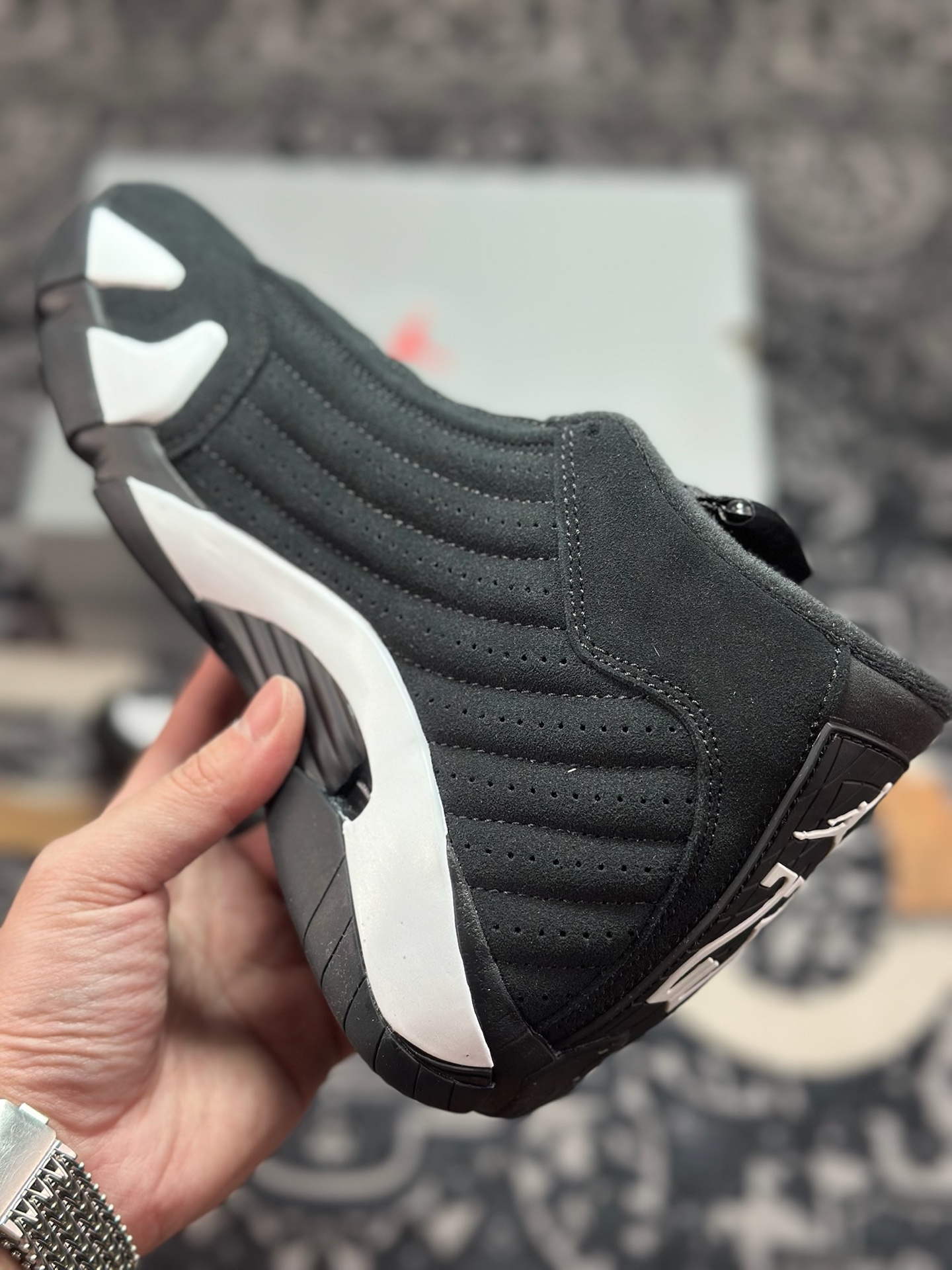 优选 原装级别 Air Jordan AJ14 黑白 487471-016 优选 原装级别 Air Jordan AJ14 黑白 487471-016