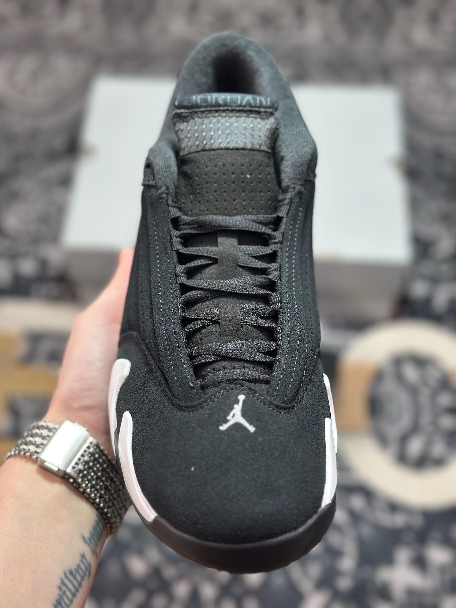 优选 原装级别 Air Jordan AJ14 黑白 487471-016 优选 原装级别 Air Jordan AJ14 黑白 487471-016