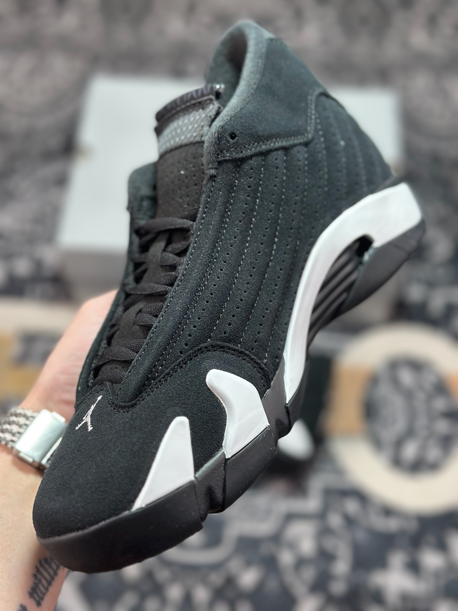 优选 原装级别 Air Jordan AJ14 黑白 487471-016 优选 原装级别 Air Jordan AJ14 黑白 487471-016