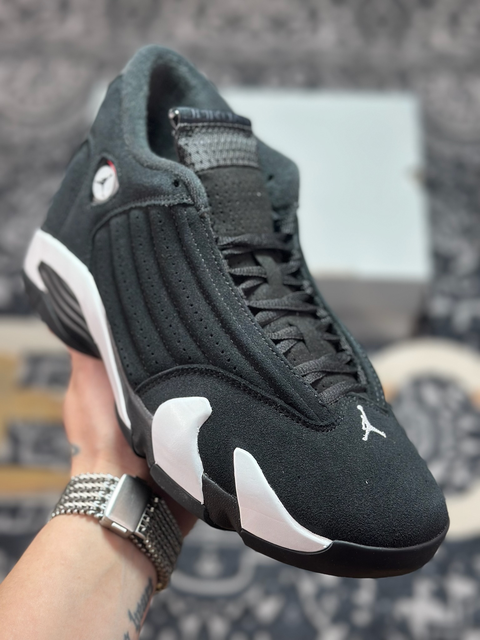 优选 原装级别 Air Jordan AJ14 黑白 487471-016 优选 原装级别 Air Jordan AJ14 黑白 487471-016