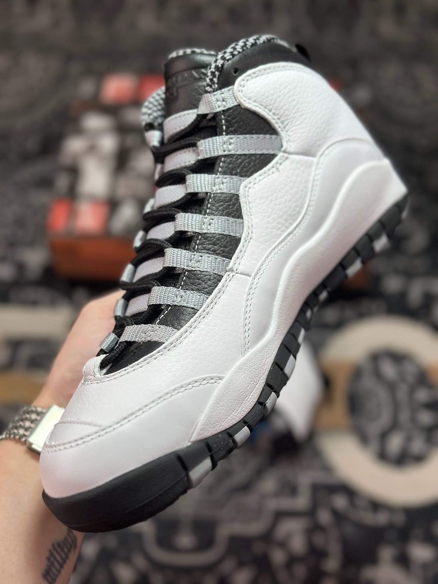 优选 原装级别 Air Jordan 10 OG ”Steel” 黑白 HJ6779-104