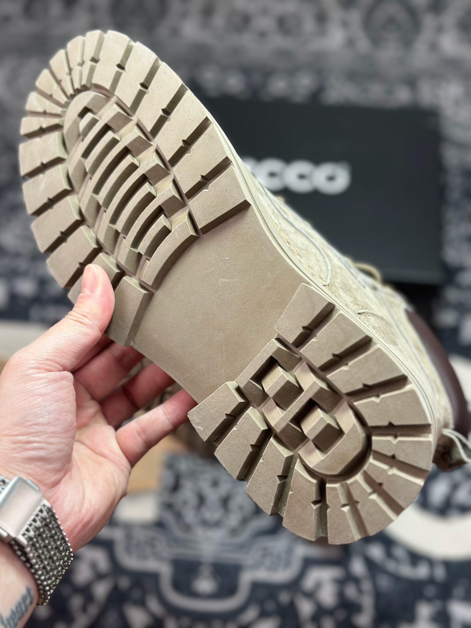 B4280 原装级别 ECCO爱步男鞋大黄靴 防滑厚底马丁靴 工装靴真皮靴