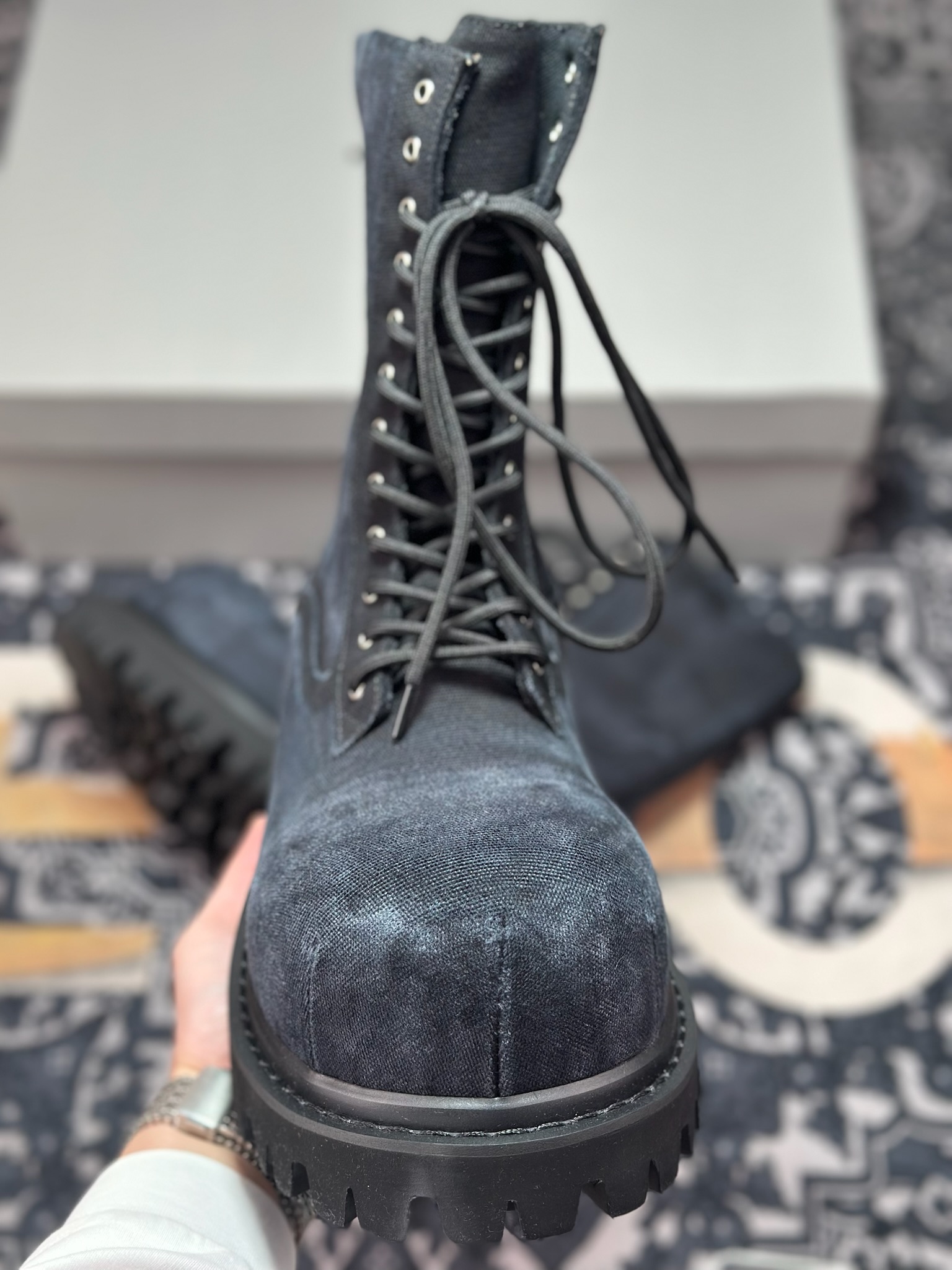 D8550 优选 原装级别 Balenciaga 巴黎世家 Strike 走秀款厚底高帮靴