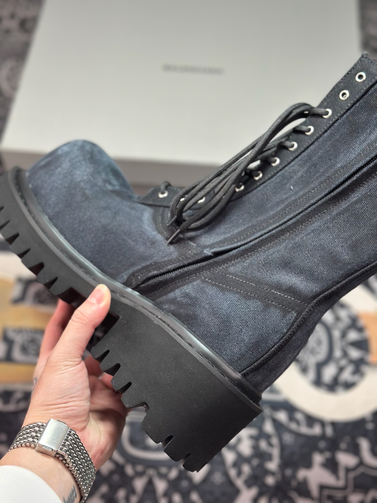 D8550 优选 原装级别 Balenciaga 巴黎世家 Strike 走秀款厚底高帮靴