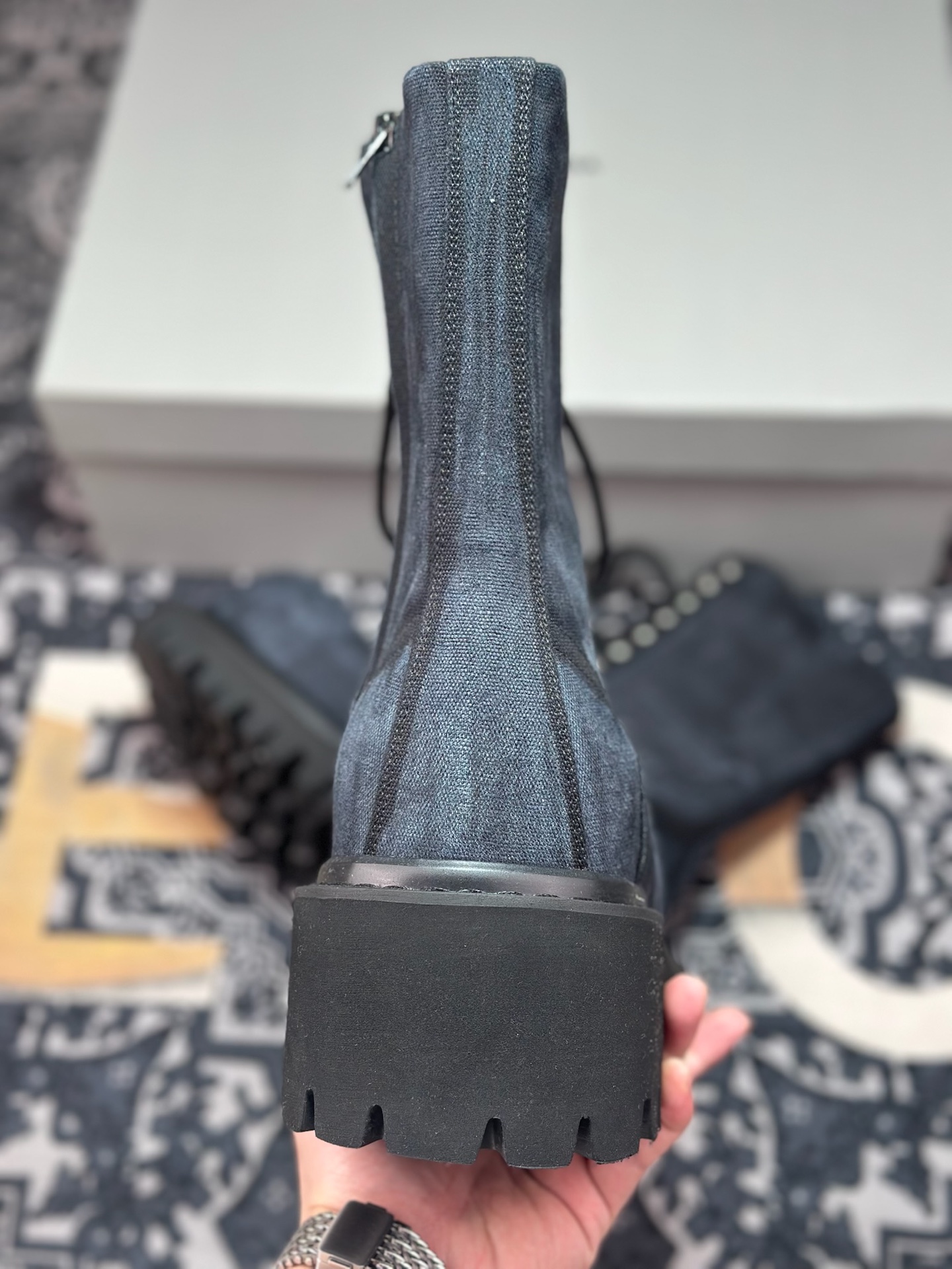 D8550 优选 原装级别 Balenciaga 巴黎世家 Strike 走秀款厚底高帮靴