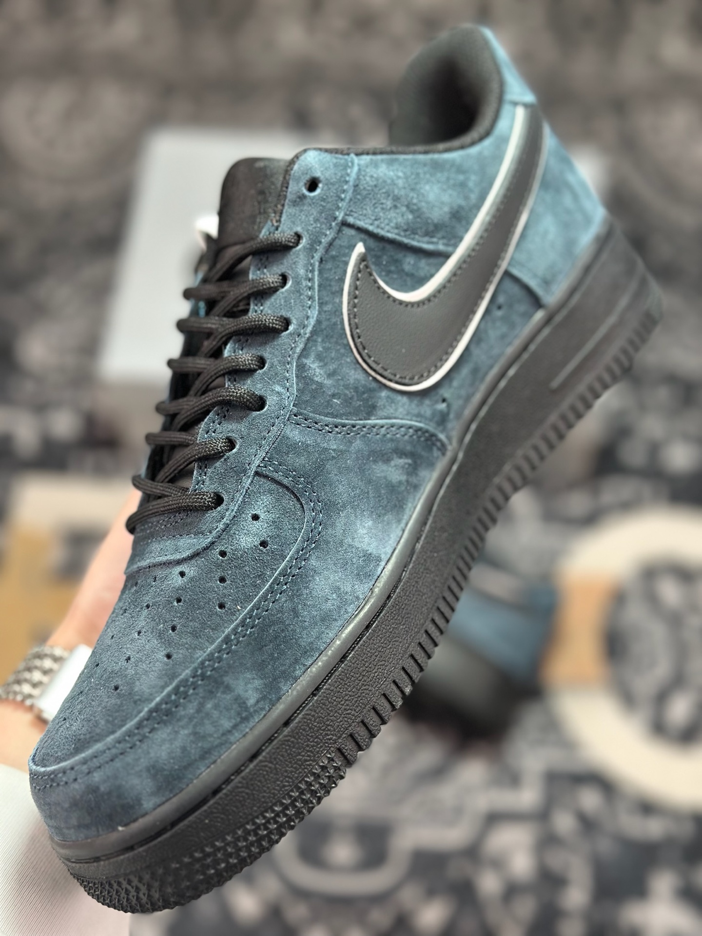 B4260 原装级别 Nike Air Force 1'07 Low 深蓝黑 全麂皮 空军低帮休闲板鞋 ZH0316-157-Chinese UA Cheap High Quatity Brand Clothes Bags handbags Sneakers wholesale wholesaler seller from China Factory suppliers Fashion Clothing Shoes best Quality Beautiful Price B4260 原装级别 Nike Air Force 1'07 Low 深蓝黑 全麂皮 空军低帮休闲板鞋 ZH0316-157