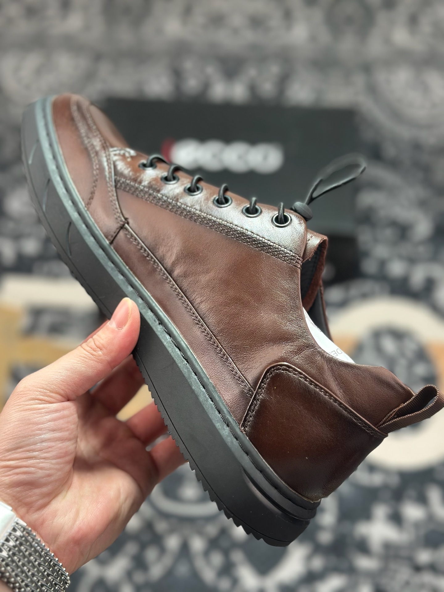 B6300 原装级别 ECCO爱步经典秋冬商务正装休闲鞋 男士简约套脚舒适鞋