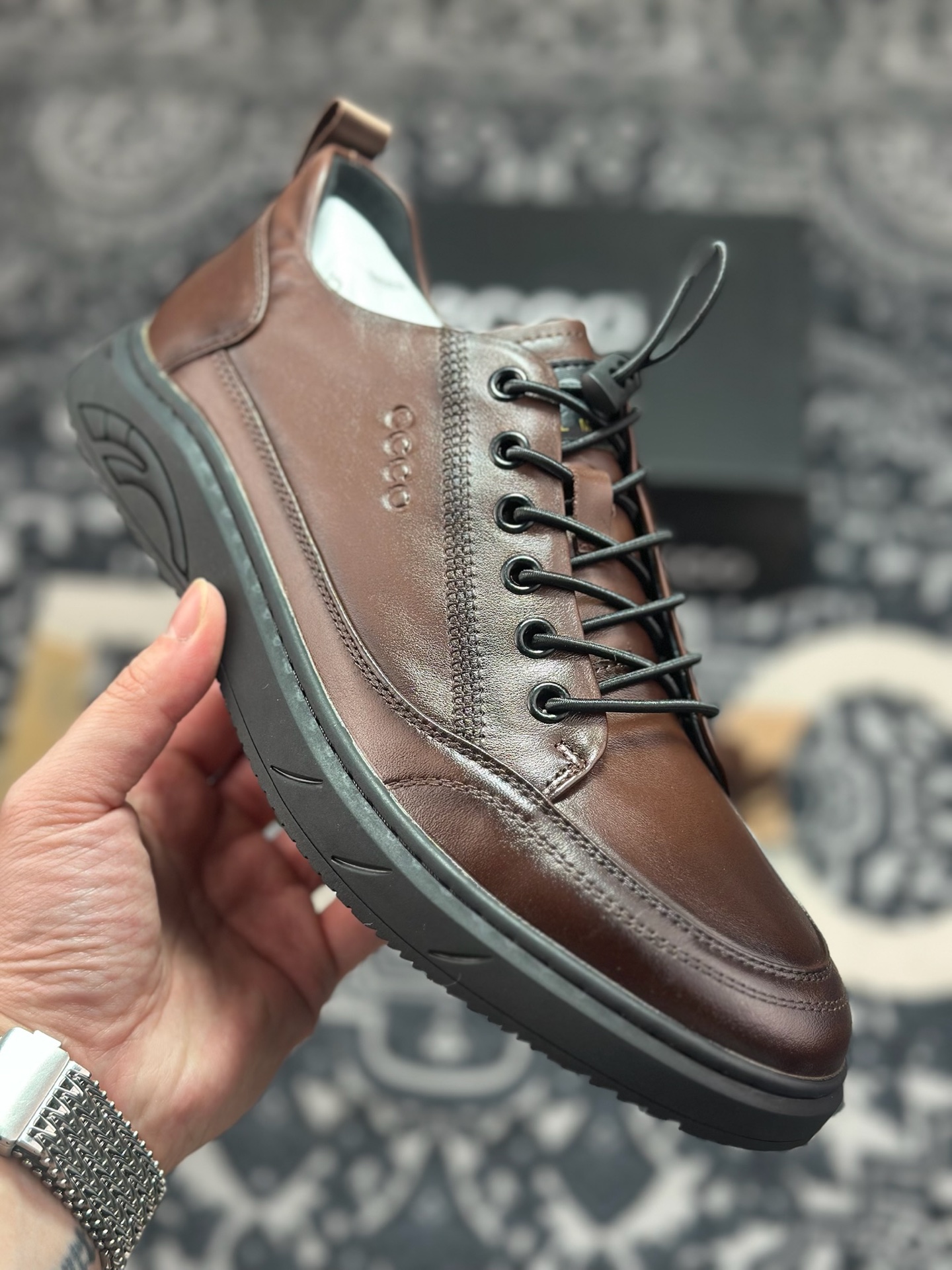 B6300 原装级别 ECCO爱步经典秋冬商务正装休闲鞋 男士简约套脚舒适鞋