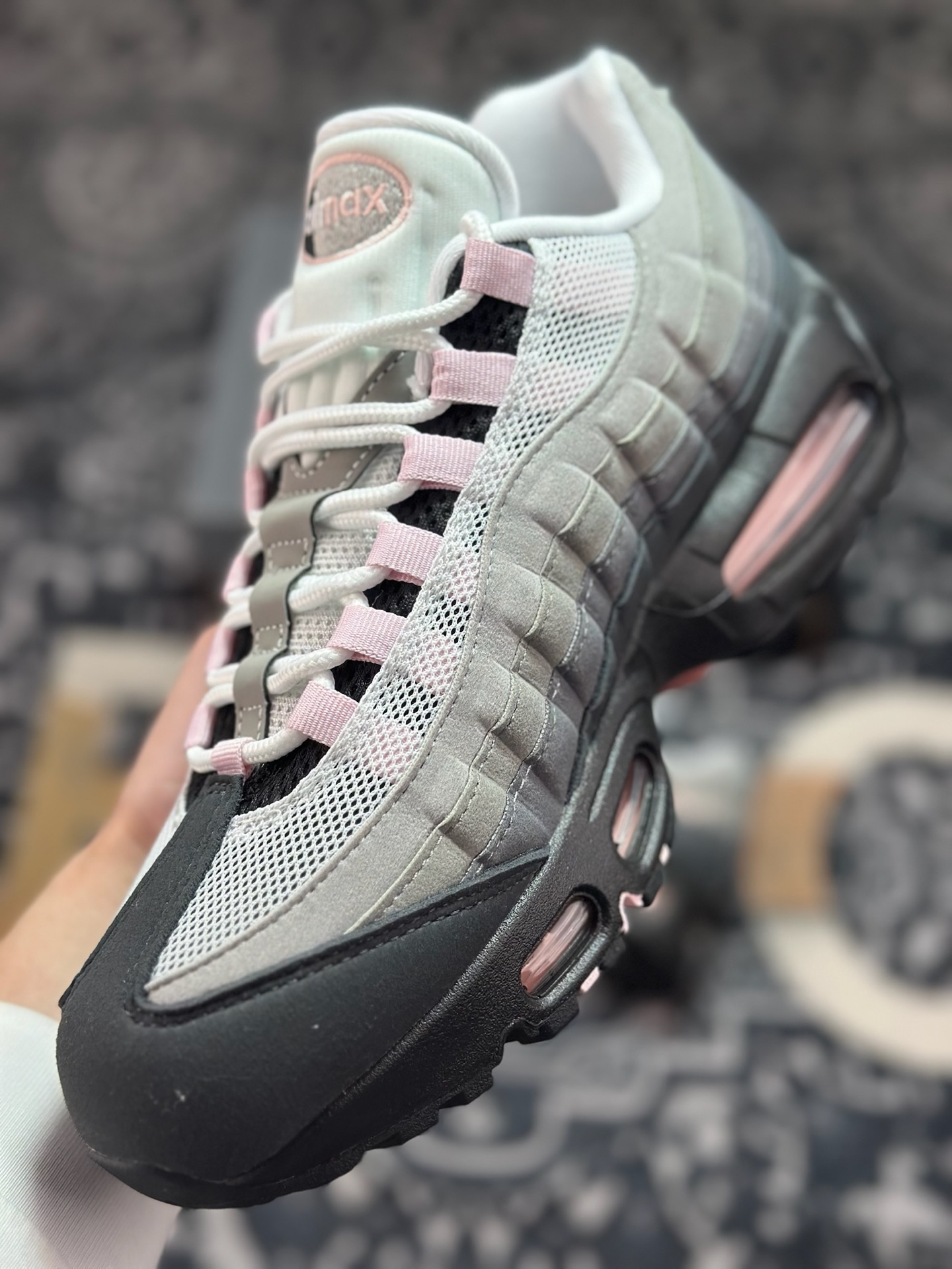 B9350 优选 原装级别 Nike Air Max 95 OG 灰粉 HJ5996-001