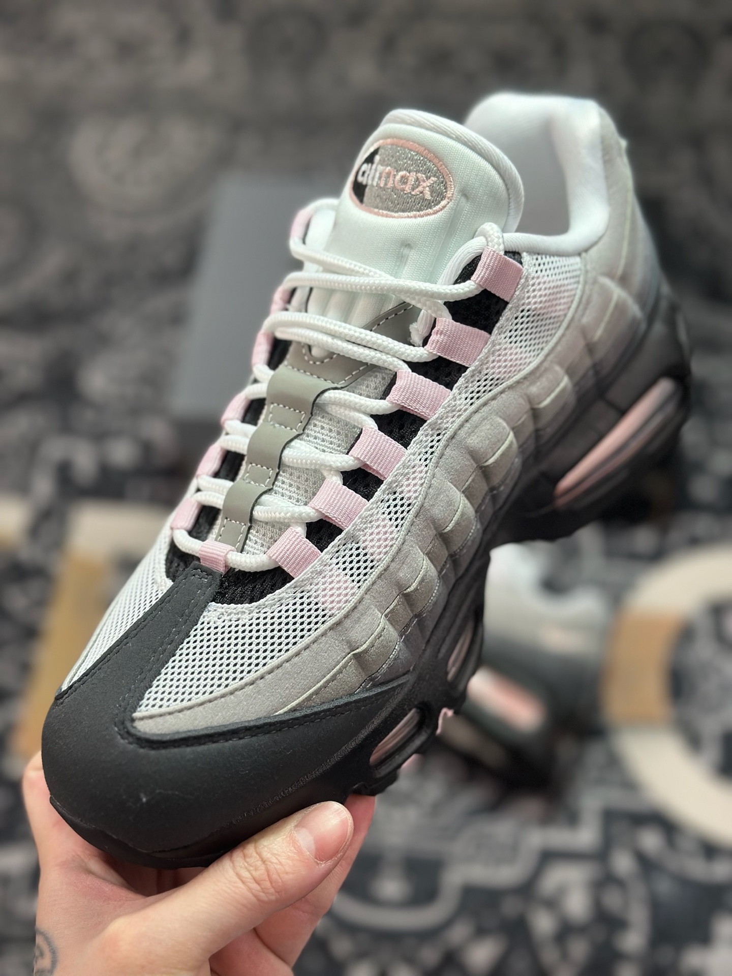 B9350 优选 原装级别 Nike Air Max 95 OG 灰粉 HJ5996-001